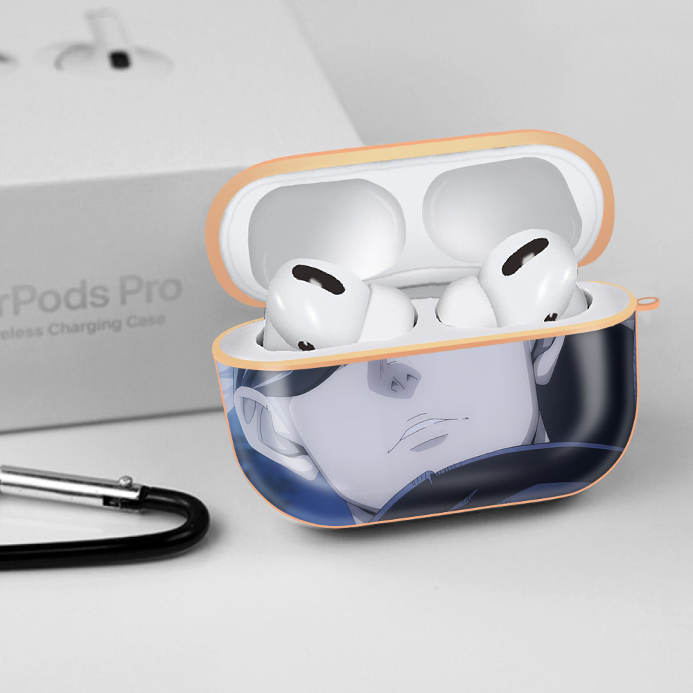 呪術廻戦 Jujutsu Kaisen 【AirPods Pro用】ハードシェル保護ケース｜耐衝撃・防指紋・カラビナ付き商品仕様
