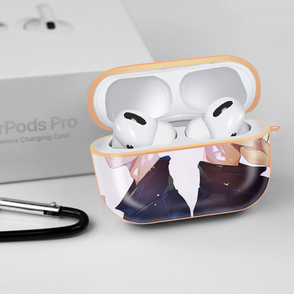 呪術廻戦 Jujutsu Kaisen 【AirPods Pro用】ハードシェル保護ケース｜耐衝撃・防指紋・カラビナ付き商品仕様