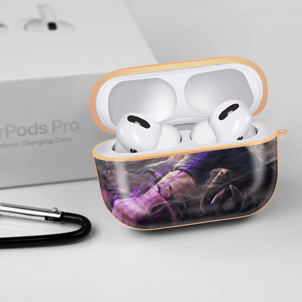 呪術廻戦 Jujutsu Kaisen 【AirPods Pro用】ハードシェル保護ケース｜耐衝撃・防指紋・カラビナ付き商品仕様