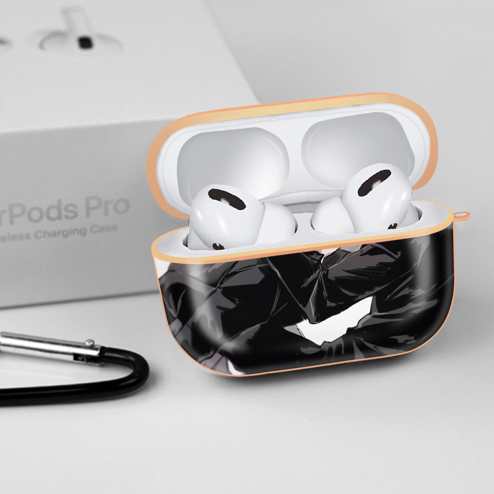 呪術廻戦 Jujutsu Kaisen 【AirPods Pro用】ハードシェル保護ケース｜耐衝撃・防指紋・カラビナ付き商品仕様