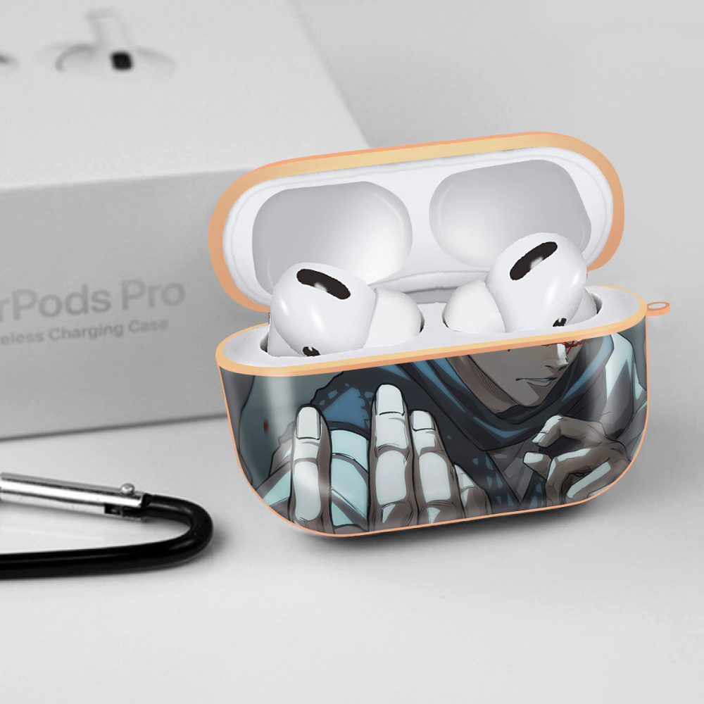 呪術廻戦 Jujutsu Kaisen 【AirPods Pro用】ハードシェル保護ケース｜耐衝撃・防指紋・カラビナ付き商品仕様