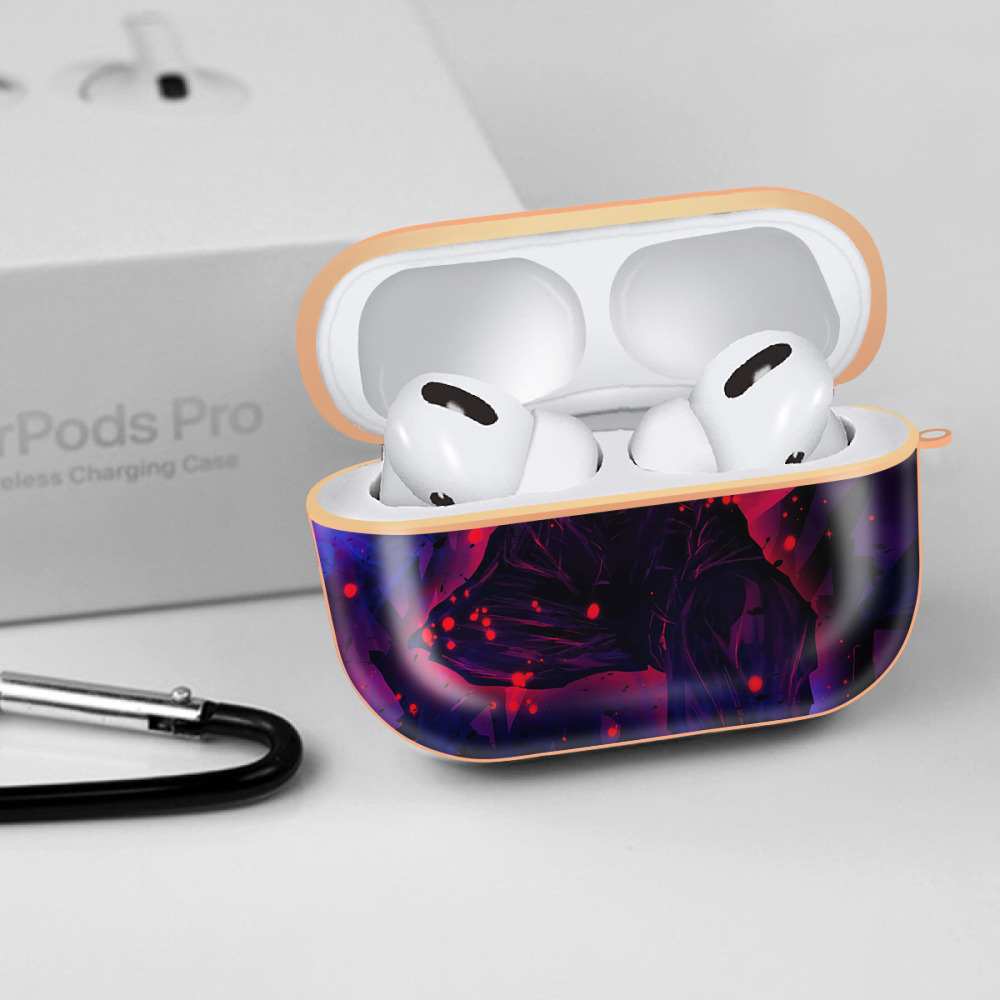 呪術廻戦 Jujutsu Kaisen 【AirPods Pro用】ハードシェル保護ケース｜耐衝撃・防指紋・カラビナ付き商品仕様