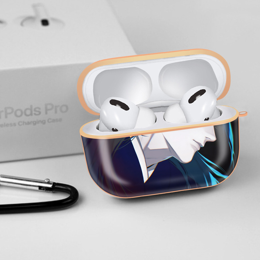 呪術廻戦 Jujutsu Kaisen 【AirPods Pro用】ハードシェル保護ケース｜耐衝撃・防指紋・カラビナ付き商品仕様