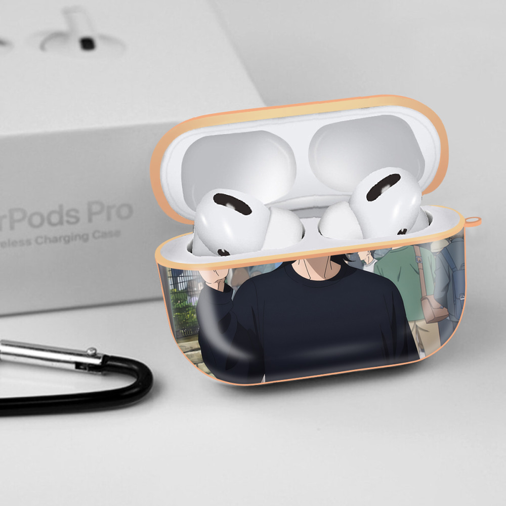 呪術廻戦 Jujutsu Kaisen 【AirPods Pro用】ハードシェル保護ケース｜耐衝撃・防指紋・カラビナ付き商品仕様