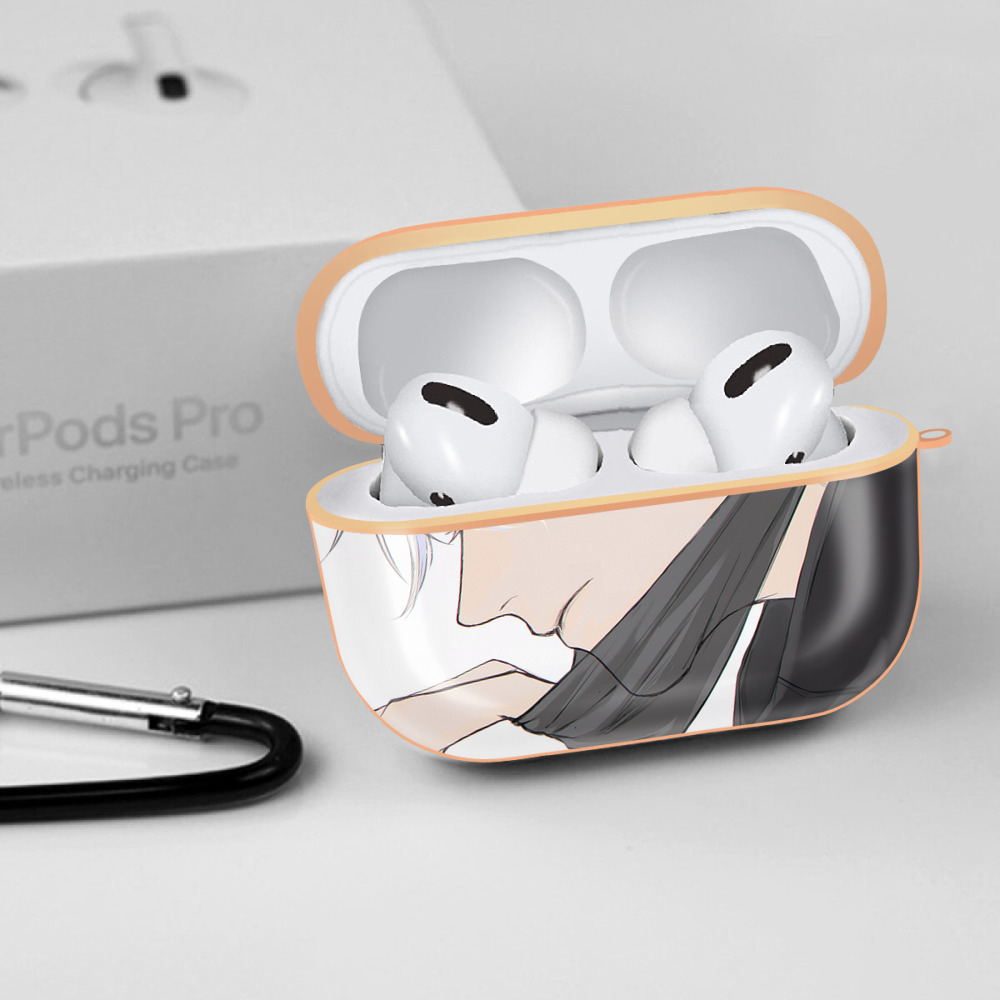 呪術廻戦 Jujutsu Kaisen 【AirPods Pro用】ハードシェル保護ケース｜耐衝撃・防指紋・カラビナ付き商品仕様
