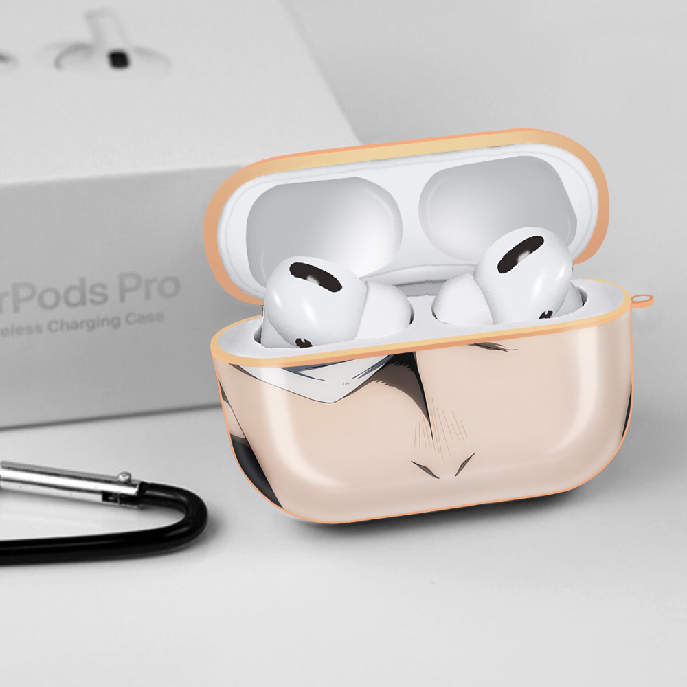 呪術廻戦 Jujutsu Kaisen 【AirPods Pro用】ハードシェル保護ケース｜耐衝撃・防指紋・カラビナ付き商品仕様