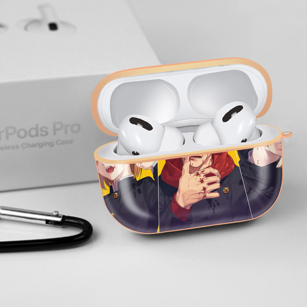 呪術廻戦 Jujutsu Kaisen 【AirPods Pro用】ハードシェル保護ケース｜耐衝撃・防指紋・カラビナ付き商品仕様