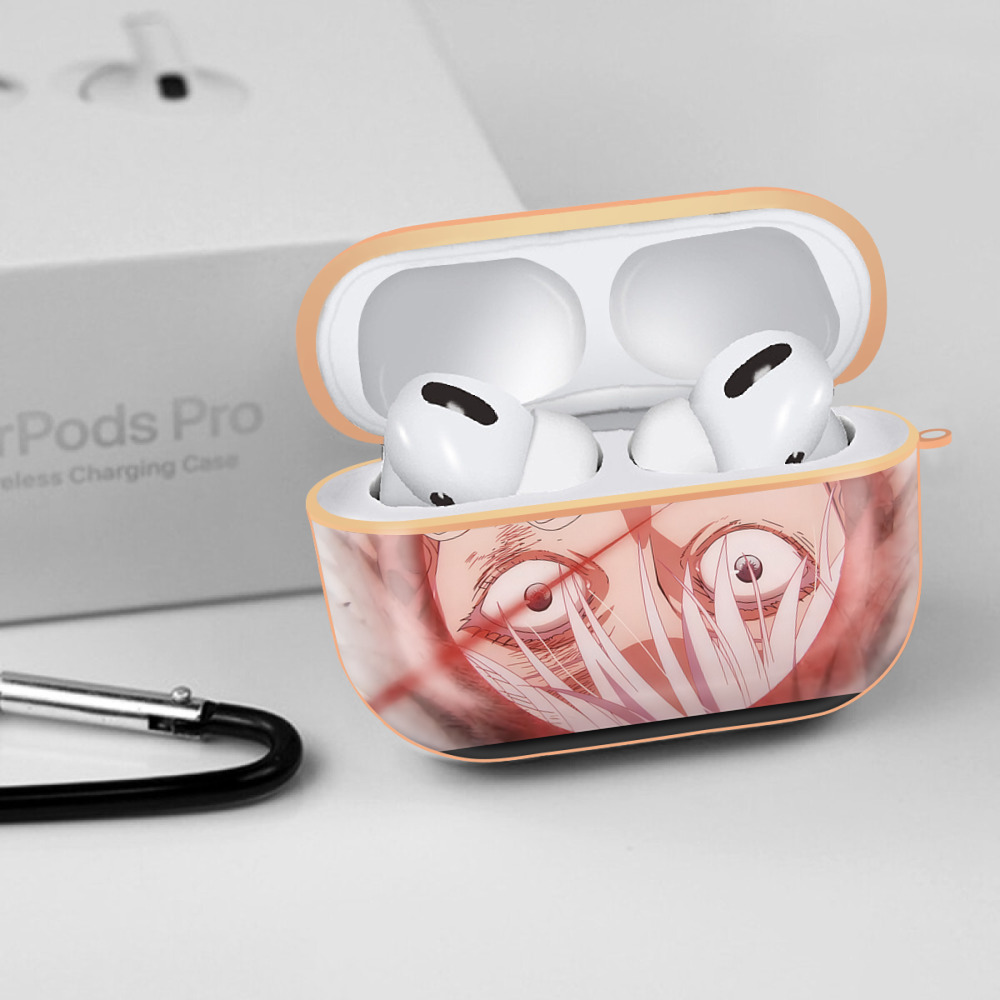 呪術廻戦 Jujutsu Kaisen 【AirPods Pro用】ハードシェル保護ケース｜耐衝撃・防指紋・カラビナ付き商品仕様