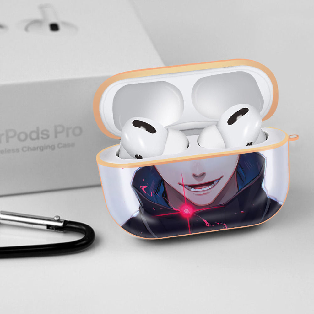 呪術廻戦 Jujutsu Kaisen 【AirPods Pro用】ハードシェル保護ケース｜耐衝撃・防指紋・カラビナ付き商品仕様