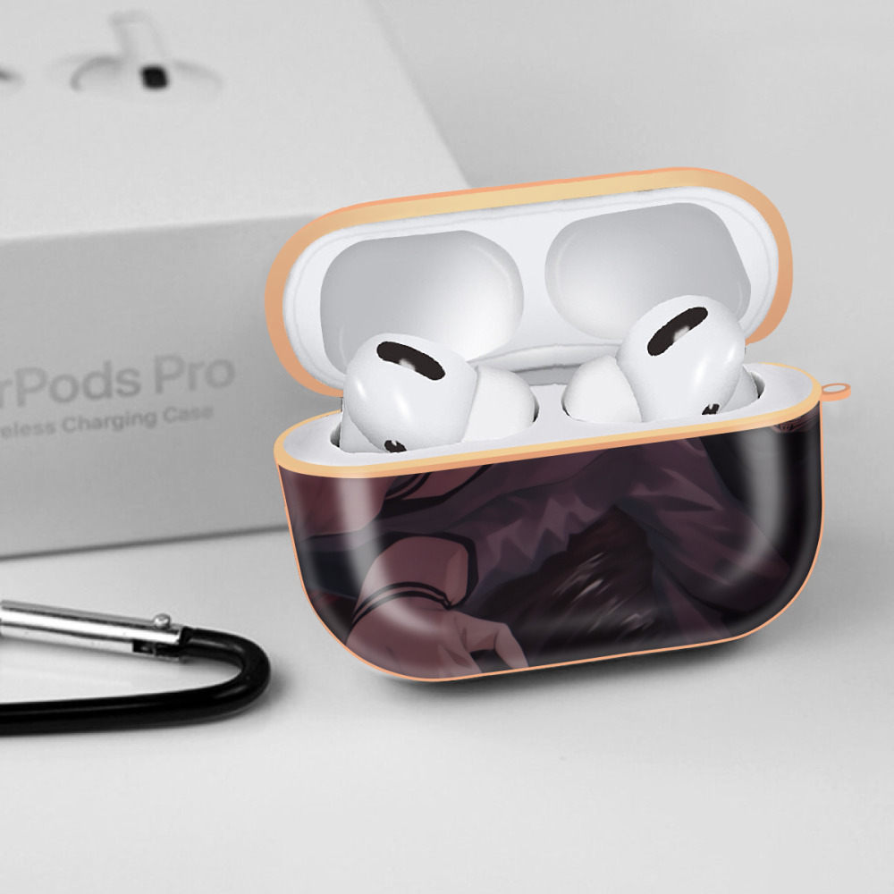 呪術廻戦 Jujutsu Kaisen 【AirPods Pro用】ハードシェル保護ケース｜耐衝撃・防指紋・カラビナ付き商品仕様