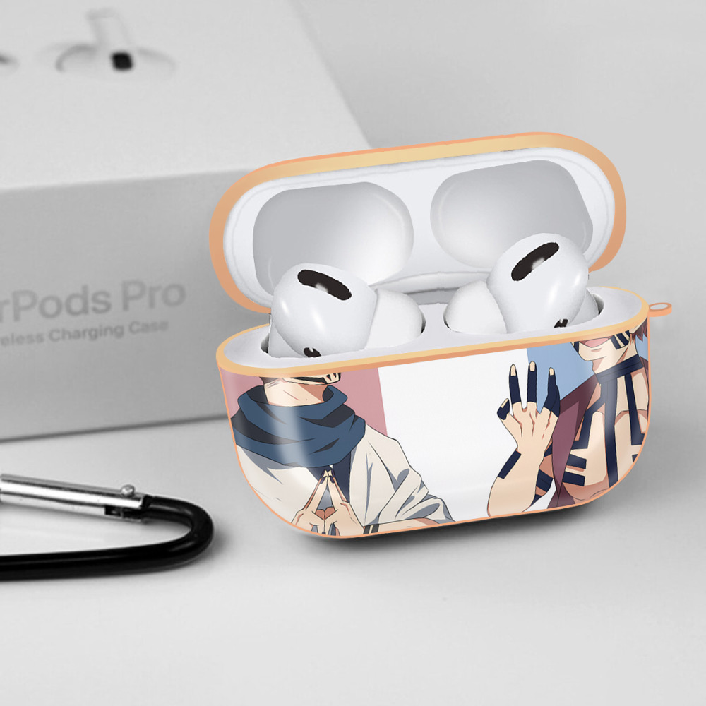 呪術廻戦 Jujutsu Kaisen 【AirPods Pro用】ハードシェル保護ケース｜耐衝撃・防指紋・カラビナ付き商品仕様