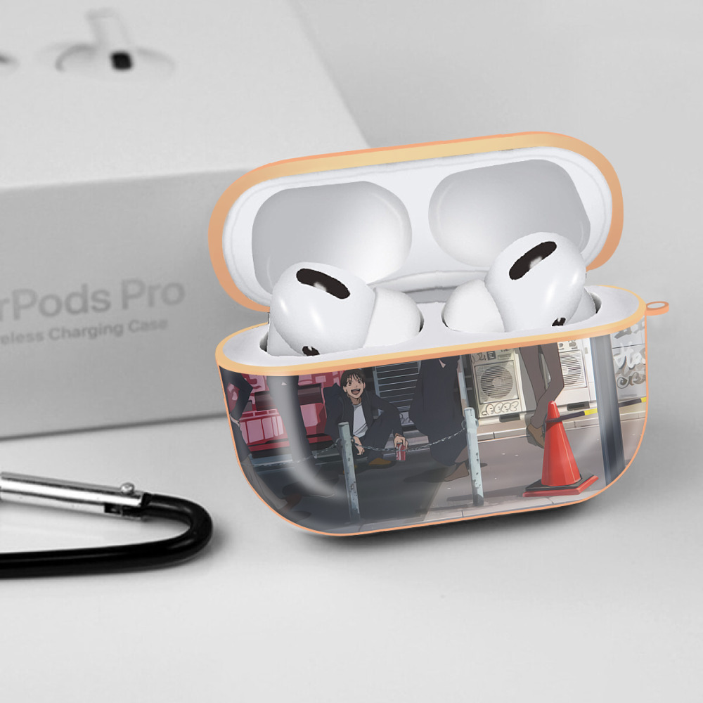 呪術廻戦 Jujutsu Kaisen 【AirPods Pro用】ハードシェル保護ケース｜耐衝撃・防指紋・カラビナ付き商品仕様