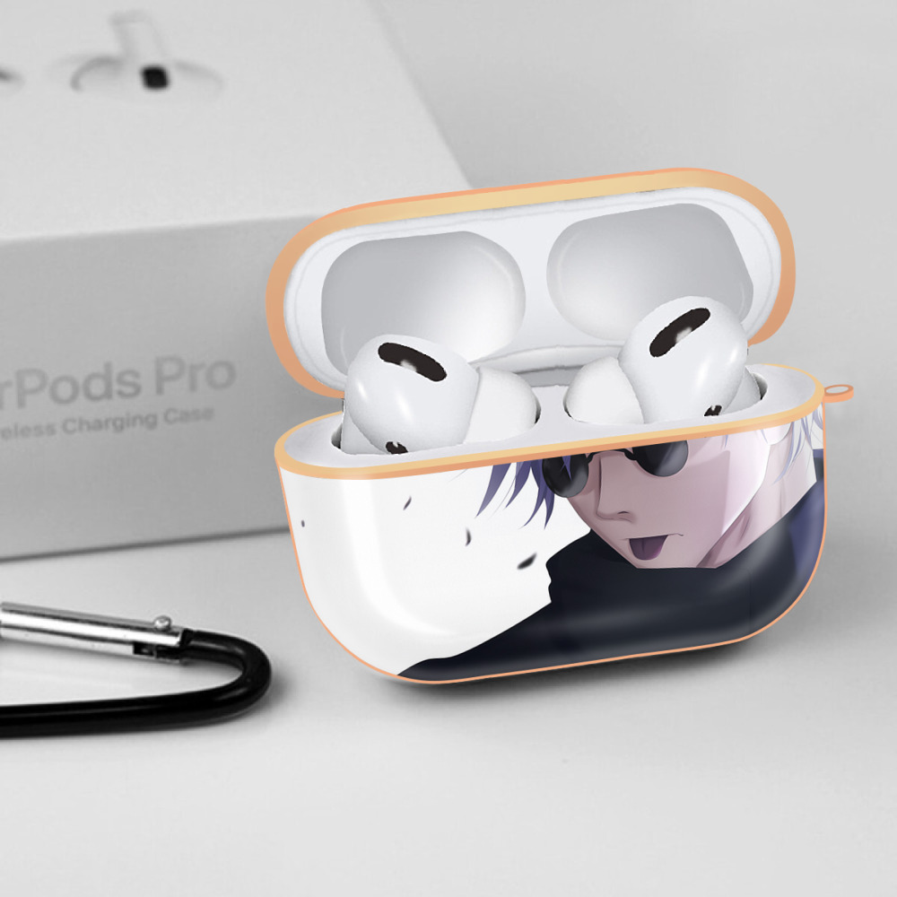 呪術廻戦 Jujutsu Kaisen 【AirPods Pro用】ハードシェル保護ケース｜耐衝撃・防指紋・カラビナ付き商品仕様