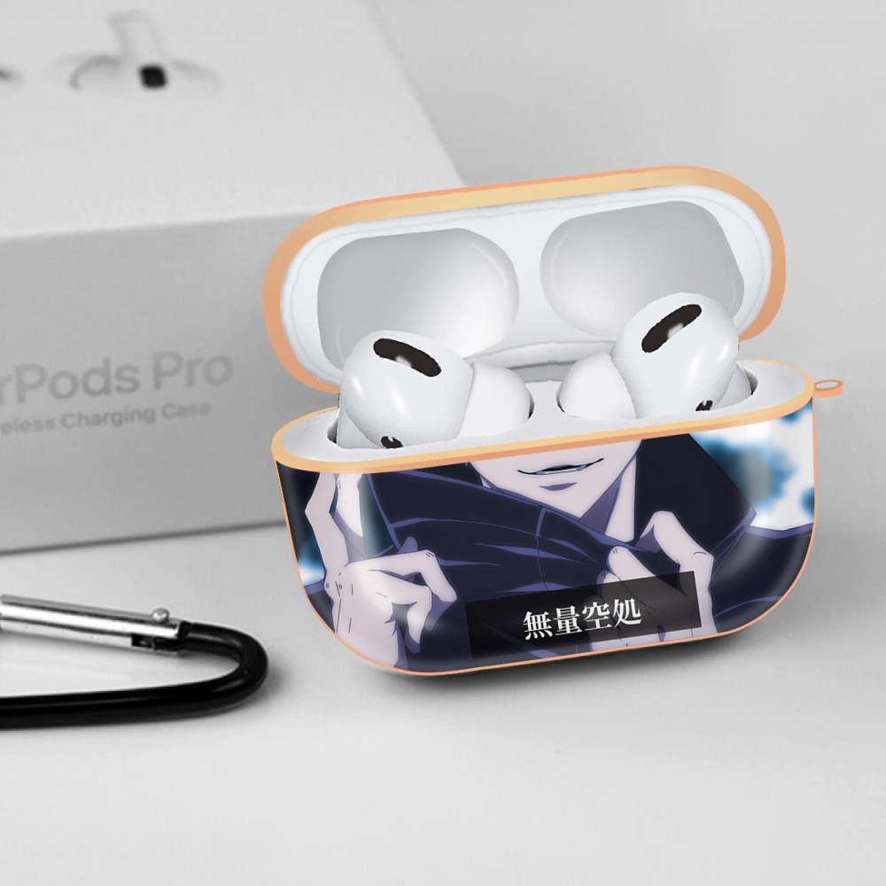 呪術廻戦 Jujutsu Kaisen 【AirPods Pro用】ハードシェル保護ケース｜耐衝撃・防指紋・カラビナ付き商品仕様