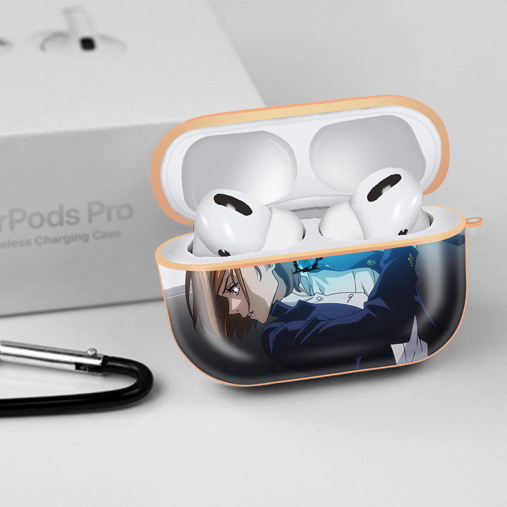 呪術廻戦 Jujutsu Kaisen 【AirPods Pro用】ハードシェル保護ケース｜耐衝撃・防指紋・カラビナ付き商品仕様