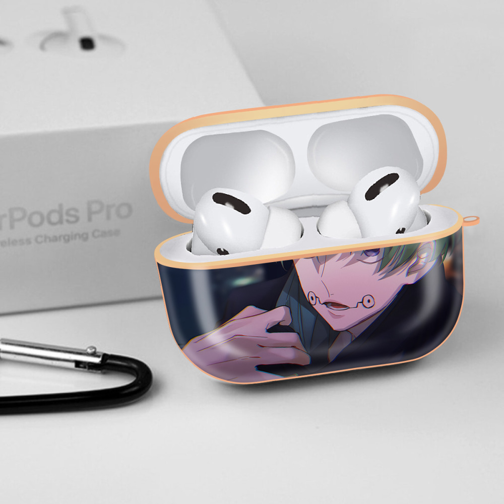 呪術廻戦 Jujutsu Kaisen 【AirPods Pro用】ハードシェル保護ケース｜耐衝撃・防指紋・カラビナ付き商品仕様