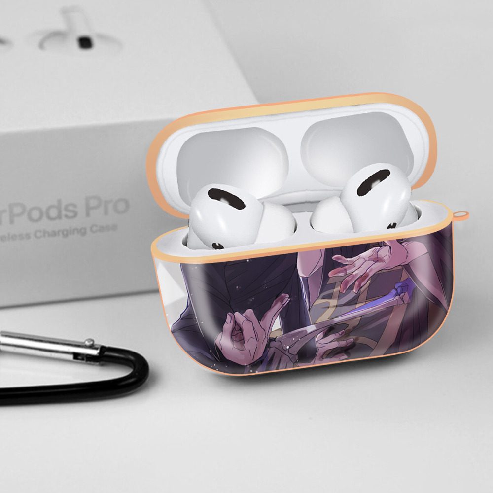 呪術廻戦 Jujutsu Kaisen 【AirPods Pro用】ハードシェル保護ケース｜耐衝撃・防指紋・カラビナ付き商品仕様