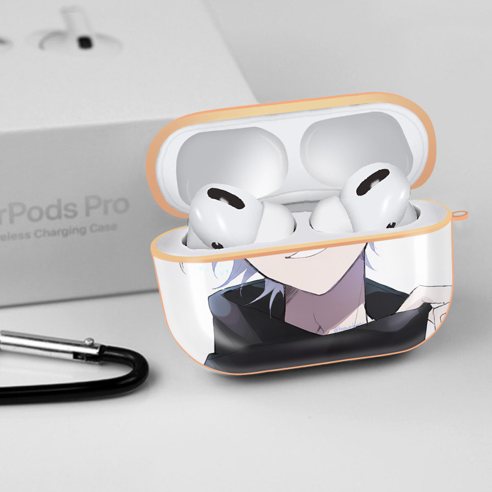 呪術廻戦 Jujutsu Kaisen 【AirPods Pro用】ハードシェル保護ケース｜耐衝撃・防指紋・カラビナ付き商品仕様