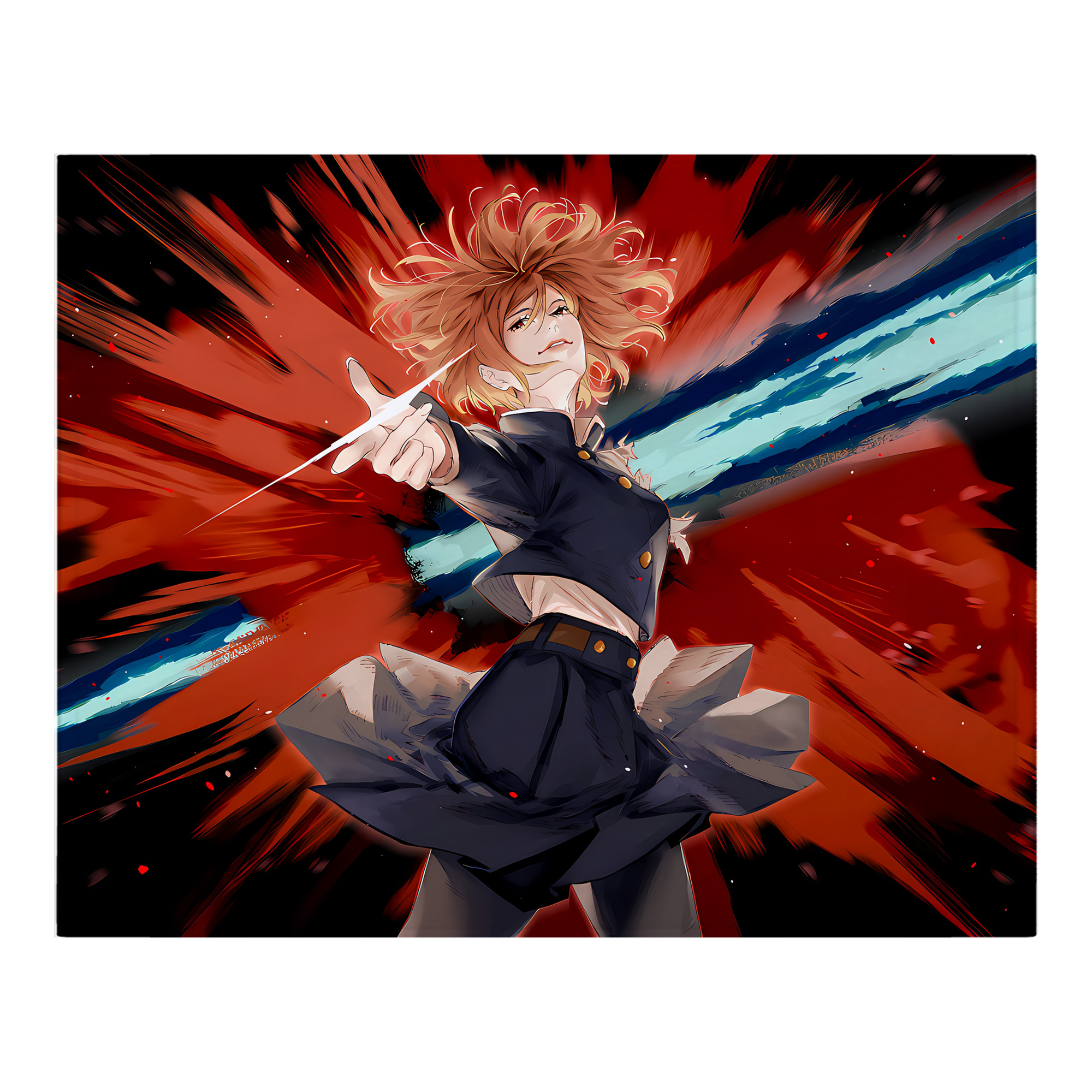 （画像用） 呪術廻戦 Jujutsu Kaisen フランネルブランケット・多サイズ対応（横型）
