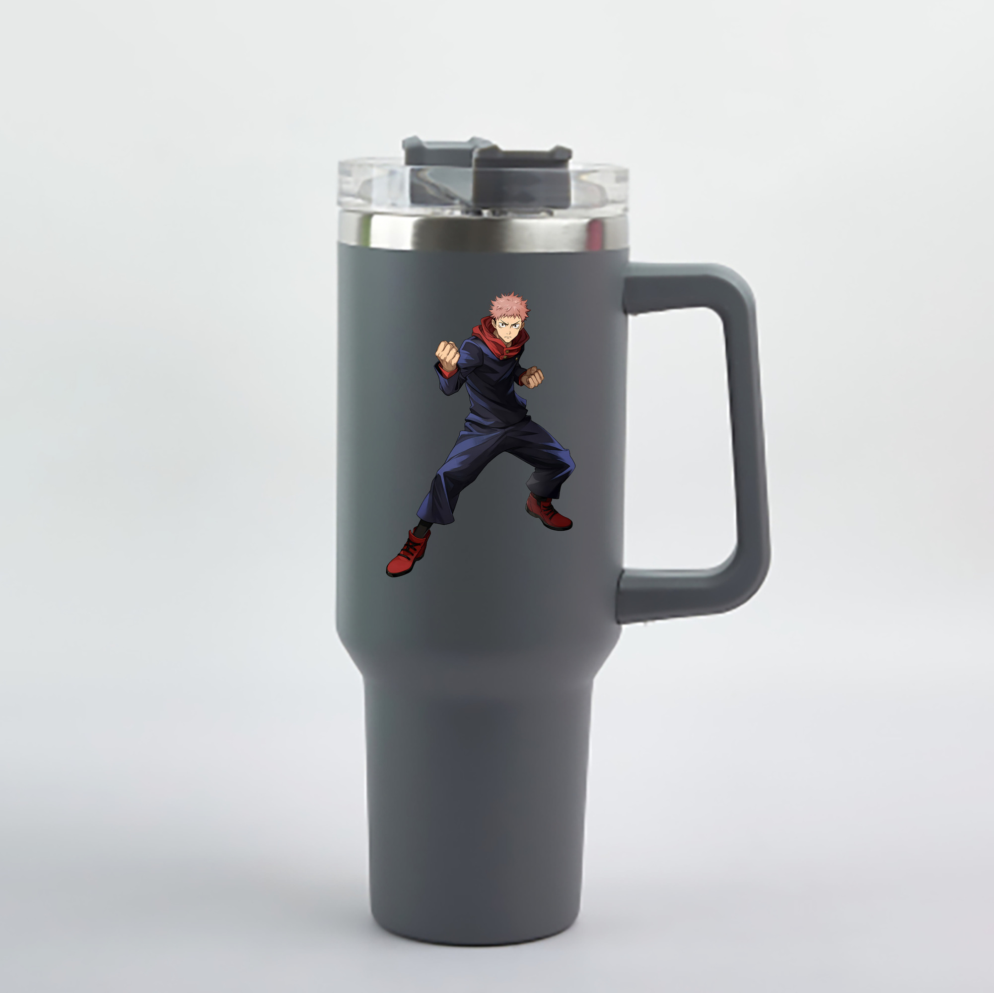 （画像用） 呪術廻戦 Jujutsu Kaisen 1200mL車用タンブラー - クリスタルステッカー（プラスチックストロー付き）