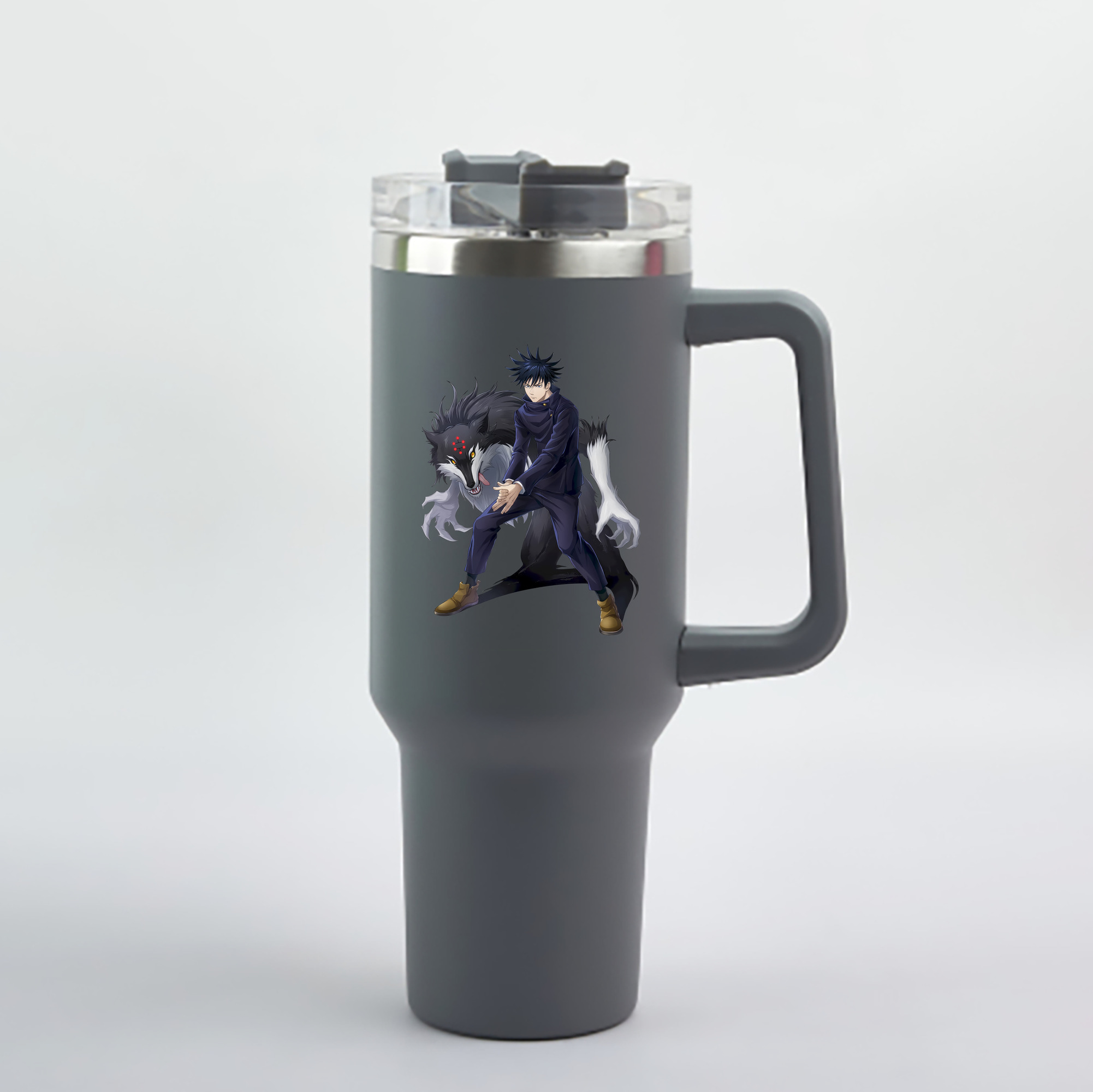 （画像用） 呪術廻戦 Jujutsu Kaisen 1200mL車用タンブラー - クリスタルステッカー（プラスチックストロー付き）