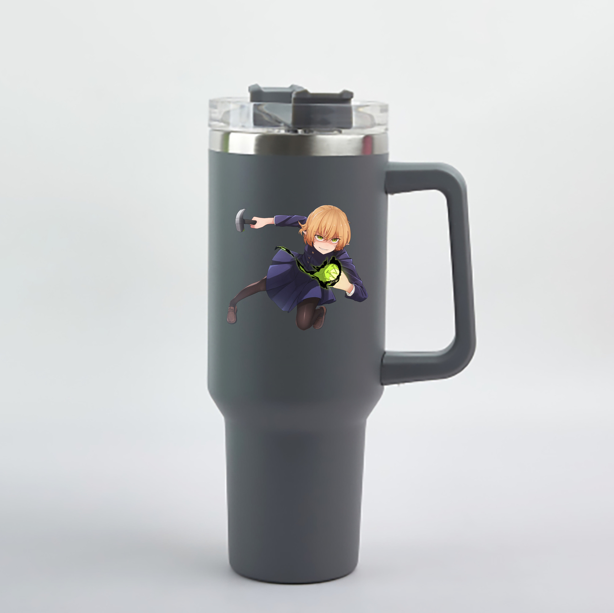 （画像用） 呪術廻戦 Jujutsu Kaisen 1200mL車用タンブラー - クリスタルステッカー（プラスチックストロー付き）