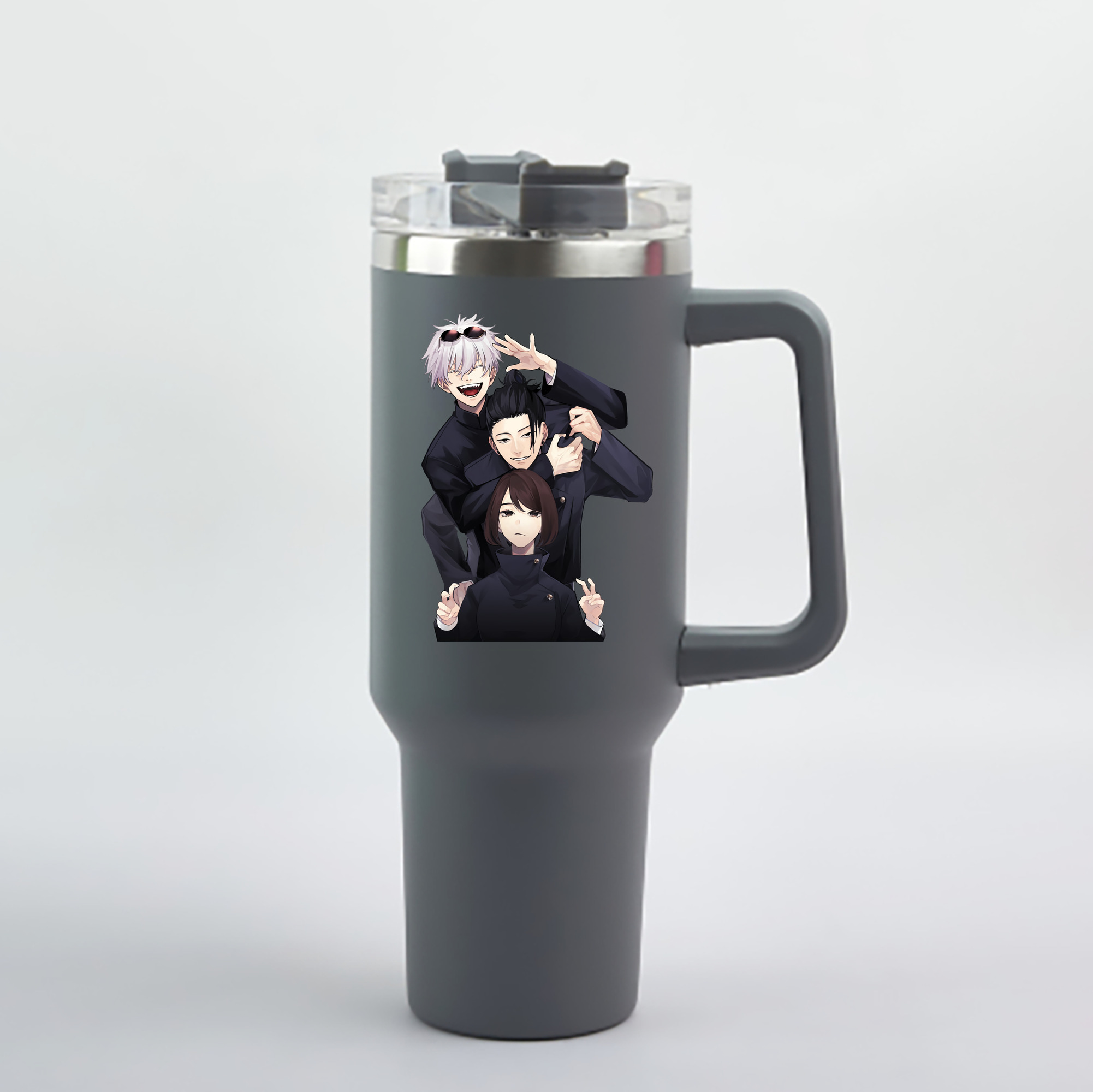 （画像用） 呪術廻戦 Jujutsu Kaisen 1200mL車用タンブラー - クリスタルステッカー（プラスチックストロー付き）