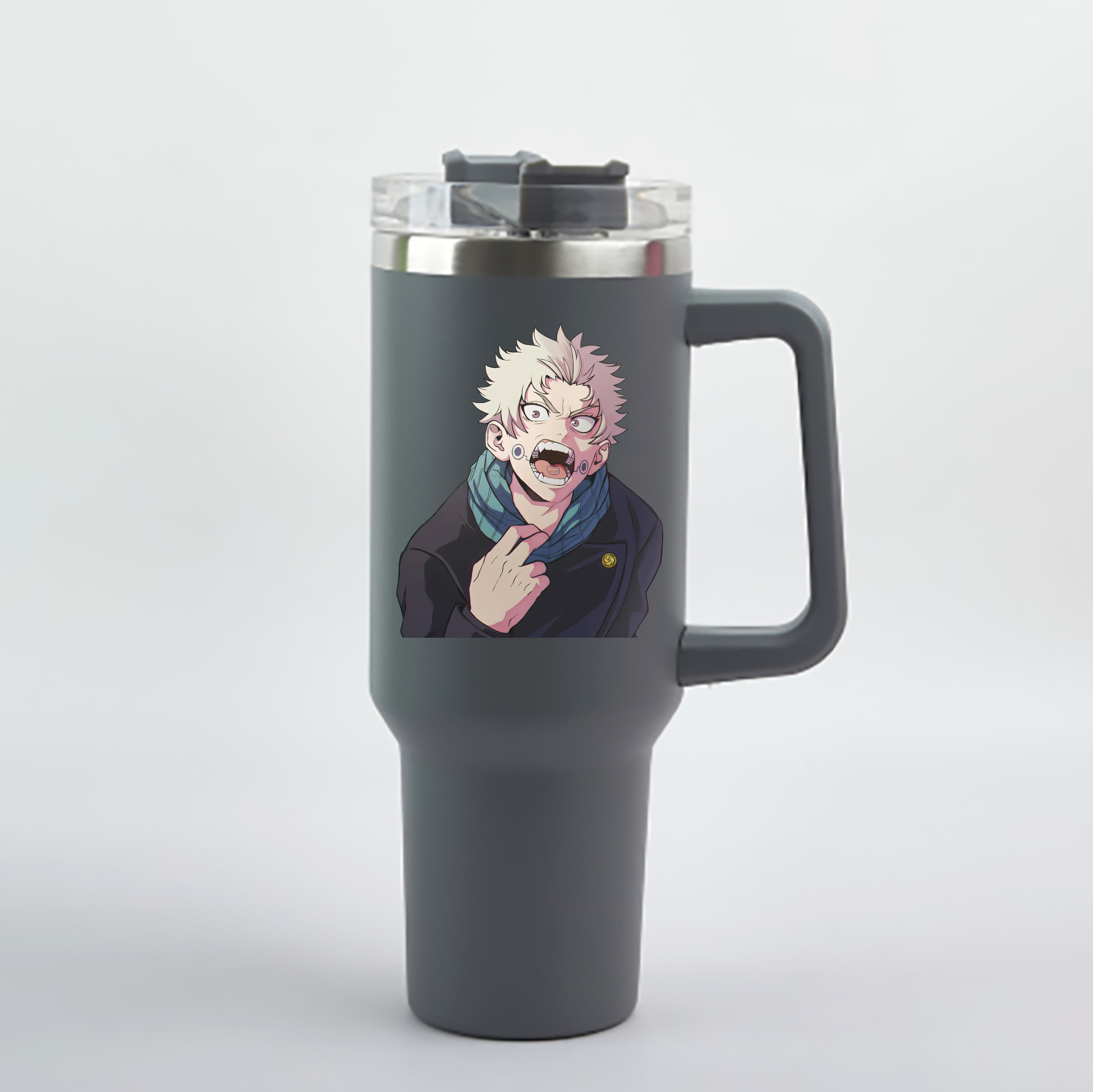 （画像用） 呪術廻戦 Jujutsu Kaisen 1200mL車用タンブラー - クリスタルステッカー（プラスチックストロー付き）
