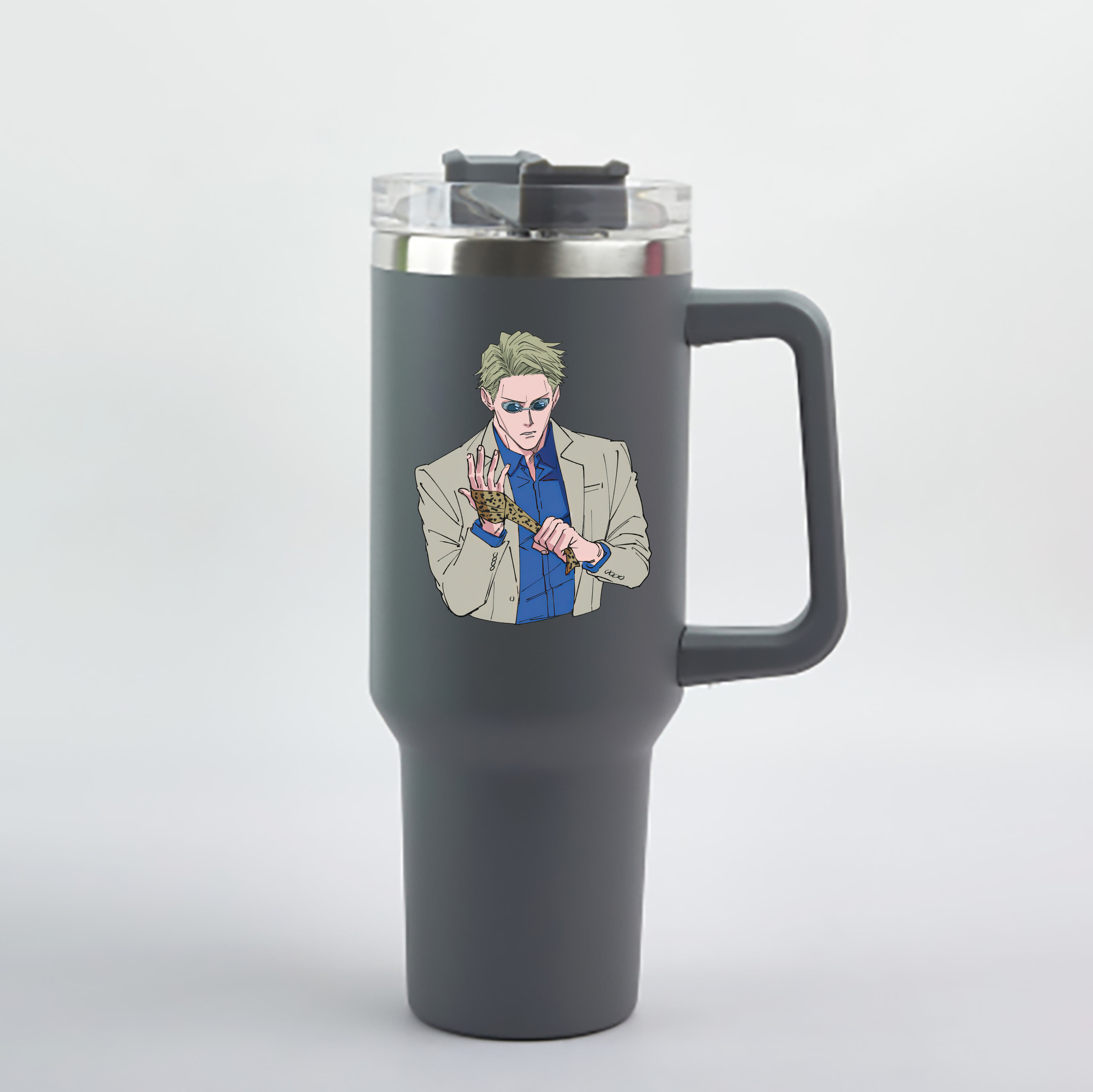 （画像用） 呪術廻戦 Jujutsu Kaisen 1200mL車用タンブラー - クリスタルステッカー（プラスチックストロー付き）