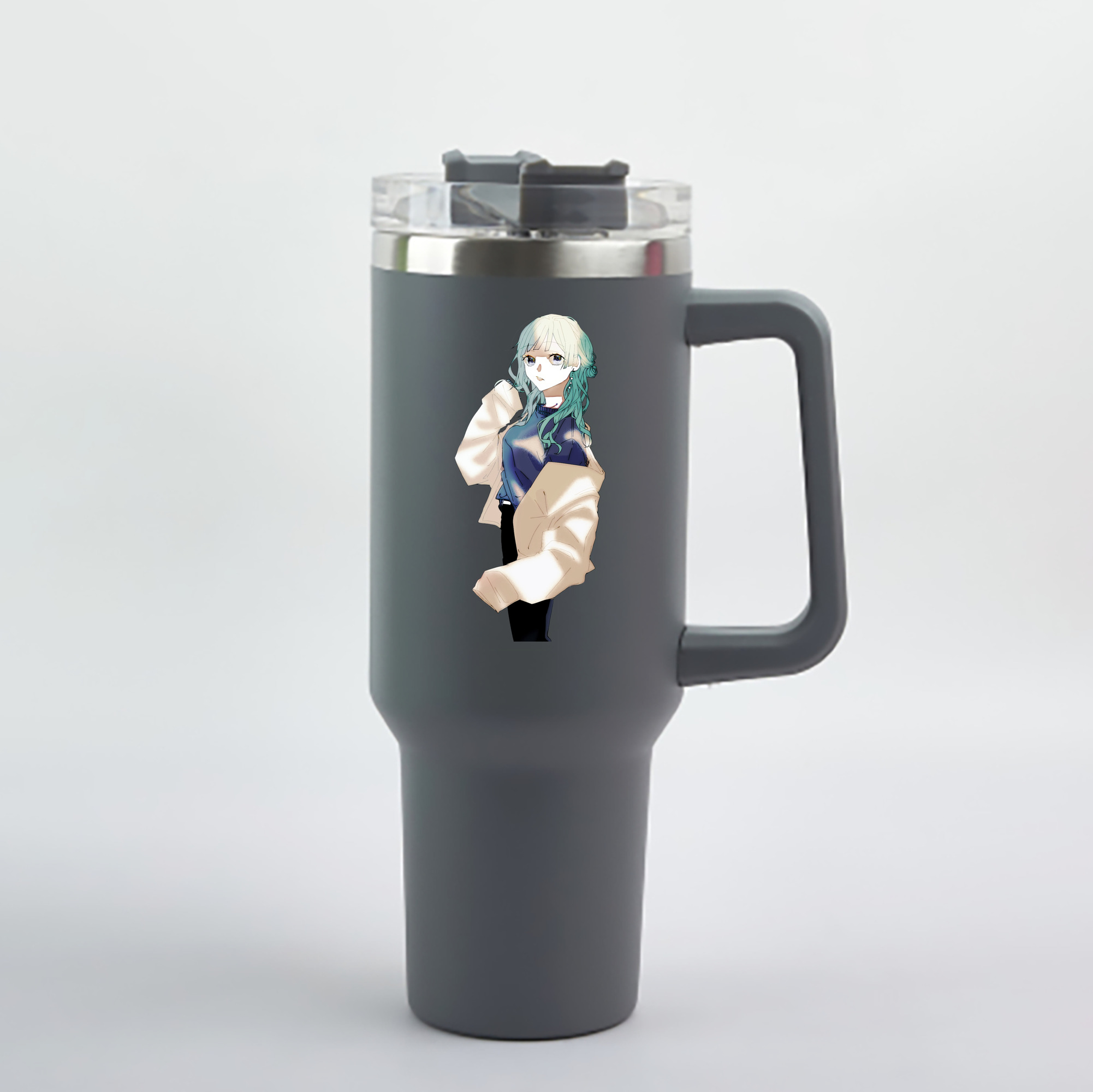 （画像用） 呪術廻戦 Jujutsu Kaisen 1200mL車用タンブラー - クリスタルステッカー（プラスチックストロー付き）