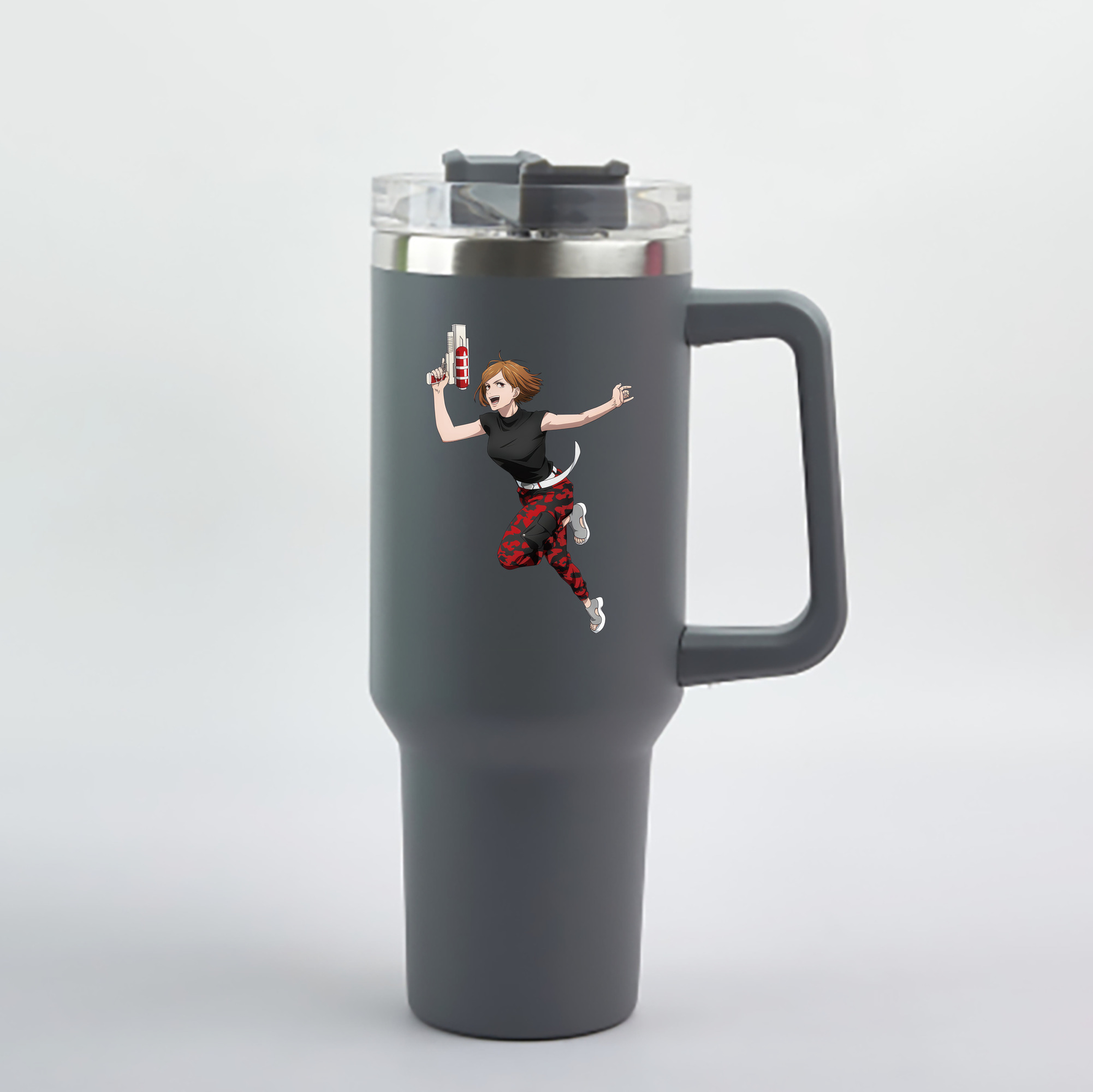 （画像用） 呪術廻戦 Jujutsu Kaisen 1200mL車用タンブラー - クリスタルステッカー（プラスチックストロー付き）