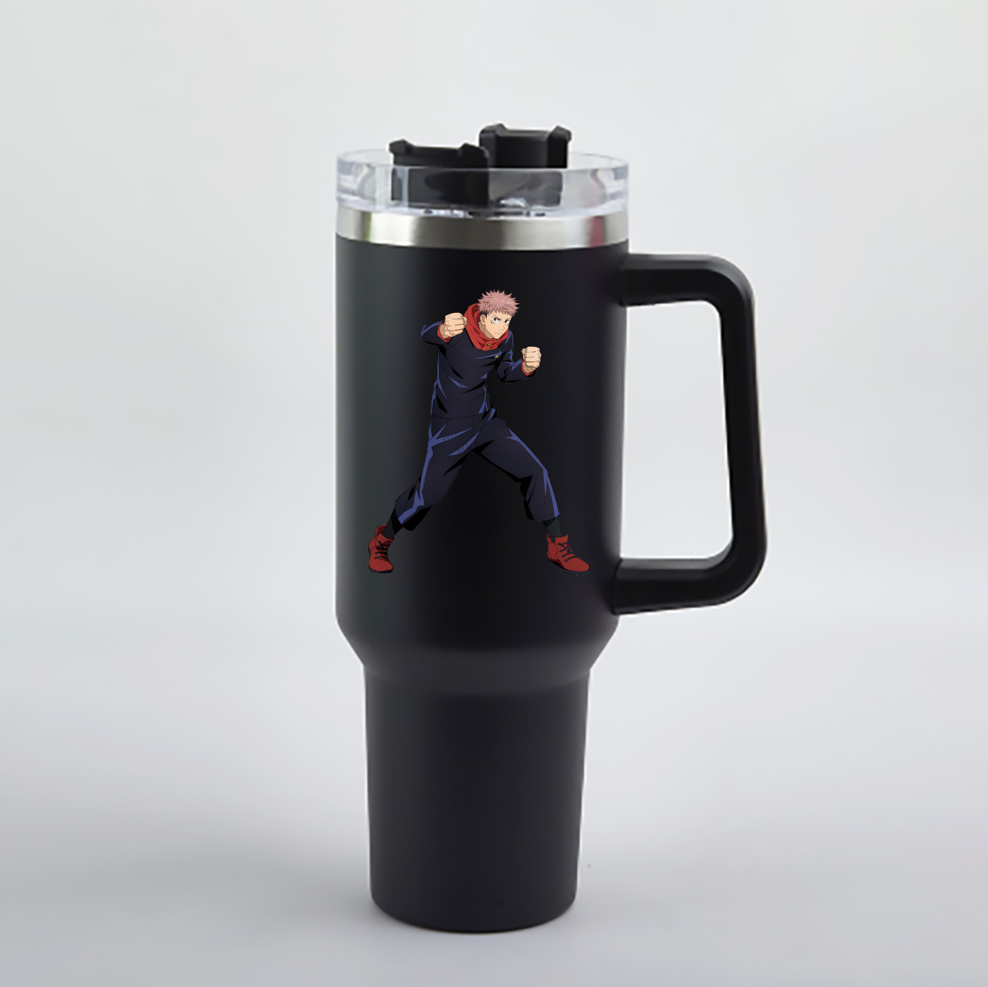 （画像用） 呪術廻戦 Jujutsu Kaisen 1200mL車用タンブラー - クリスタルステッカー（プラスチックストロー付き）