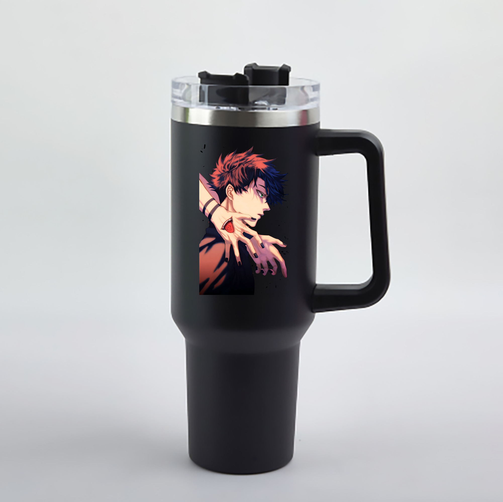 （画像用） 呪術廻戦 Jujutsu Kaisen 1200mL車用タンブラー - クリスタルステッカー（プラスチックストロー付き）