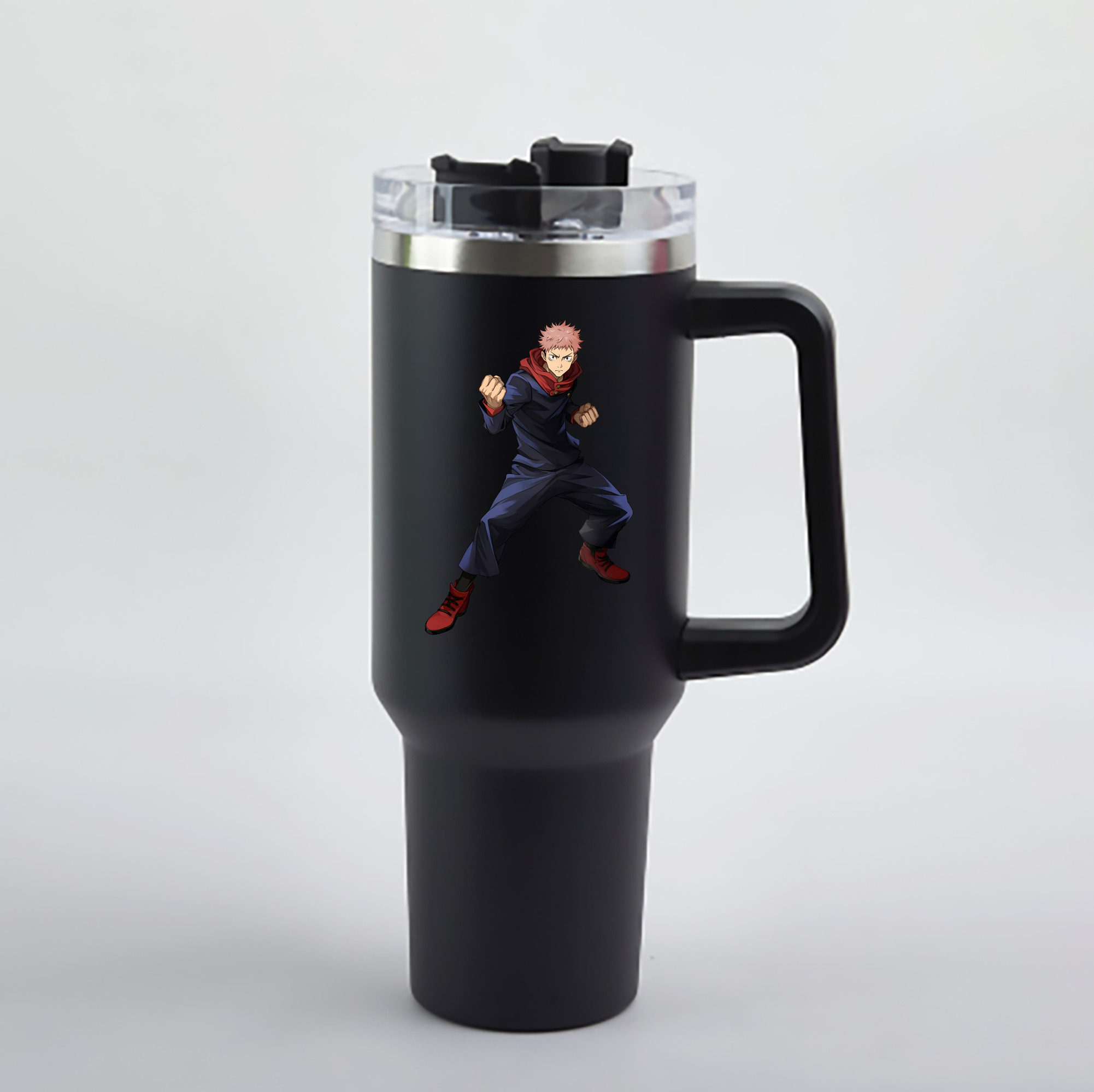 （画像用） 呪術廻戦 Jujutsu Kaisen 1200mL車用タンブラー - クリスタルステッカー（プラスチックストロー付き）