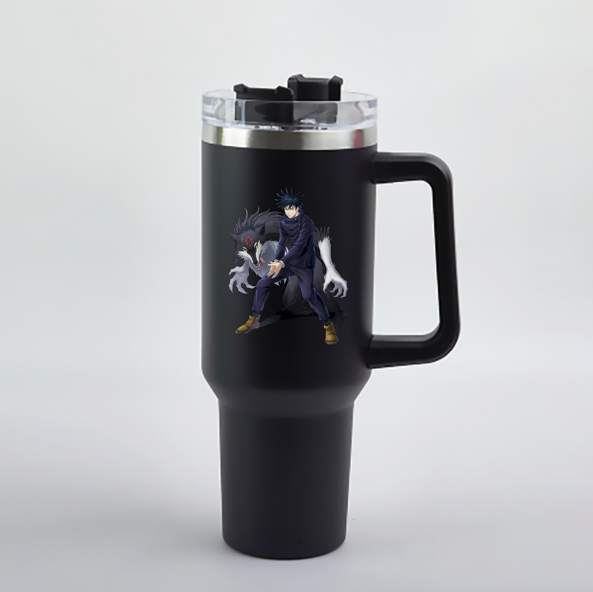 （画像用） 呪術廻戦 Jujutsu Kaisen 1200mL車用タンブラー - クリスタルステッカー（プラスチックストロー付き）
