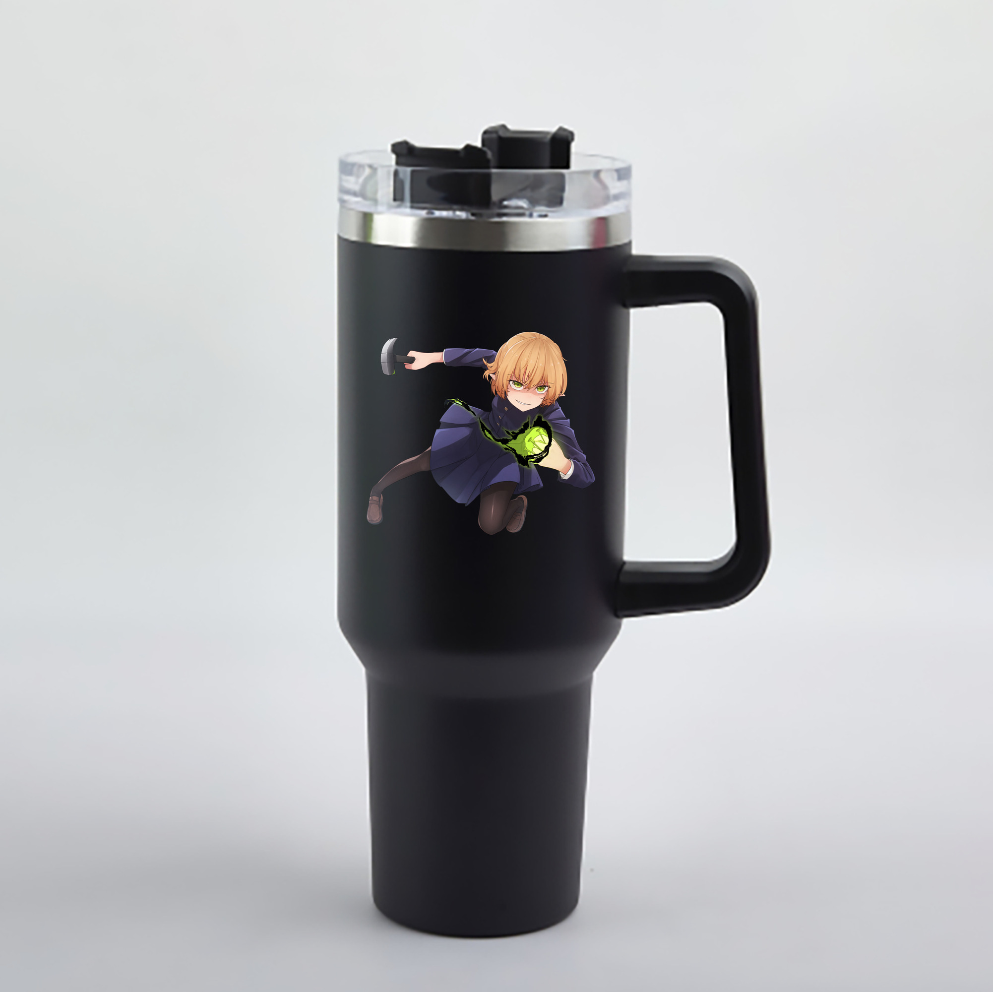 （画像用） 呪術廻戦 Jujutsu Kaisen 1200mL車用タンブラー - クリスタルステッカー（プラスチックストロー付き）