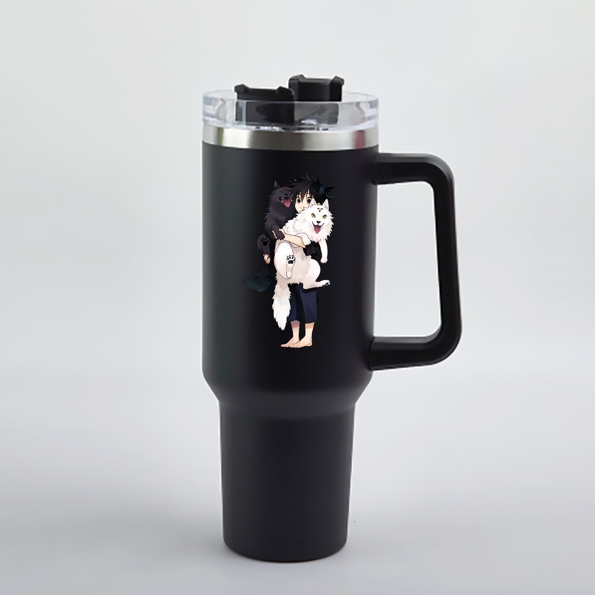 （画像用） 呪術廻戦 Jujutsu Kaisen 1200mL車用タンブラー - クリスタルステッカー（プラスチックストロー付き）