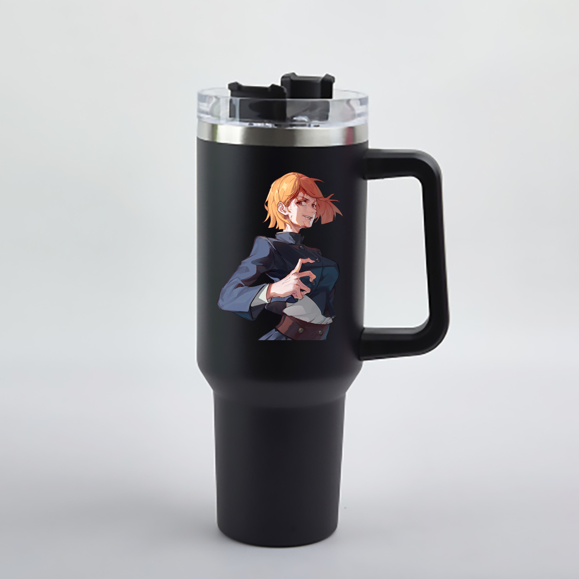 （画像用） 呪術廻戦 Jujutsu Kaisen 1200mL車用タンブラー - クリスタルステッカー（プラスチックストロー付き）