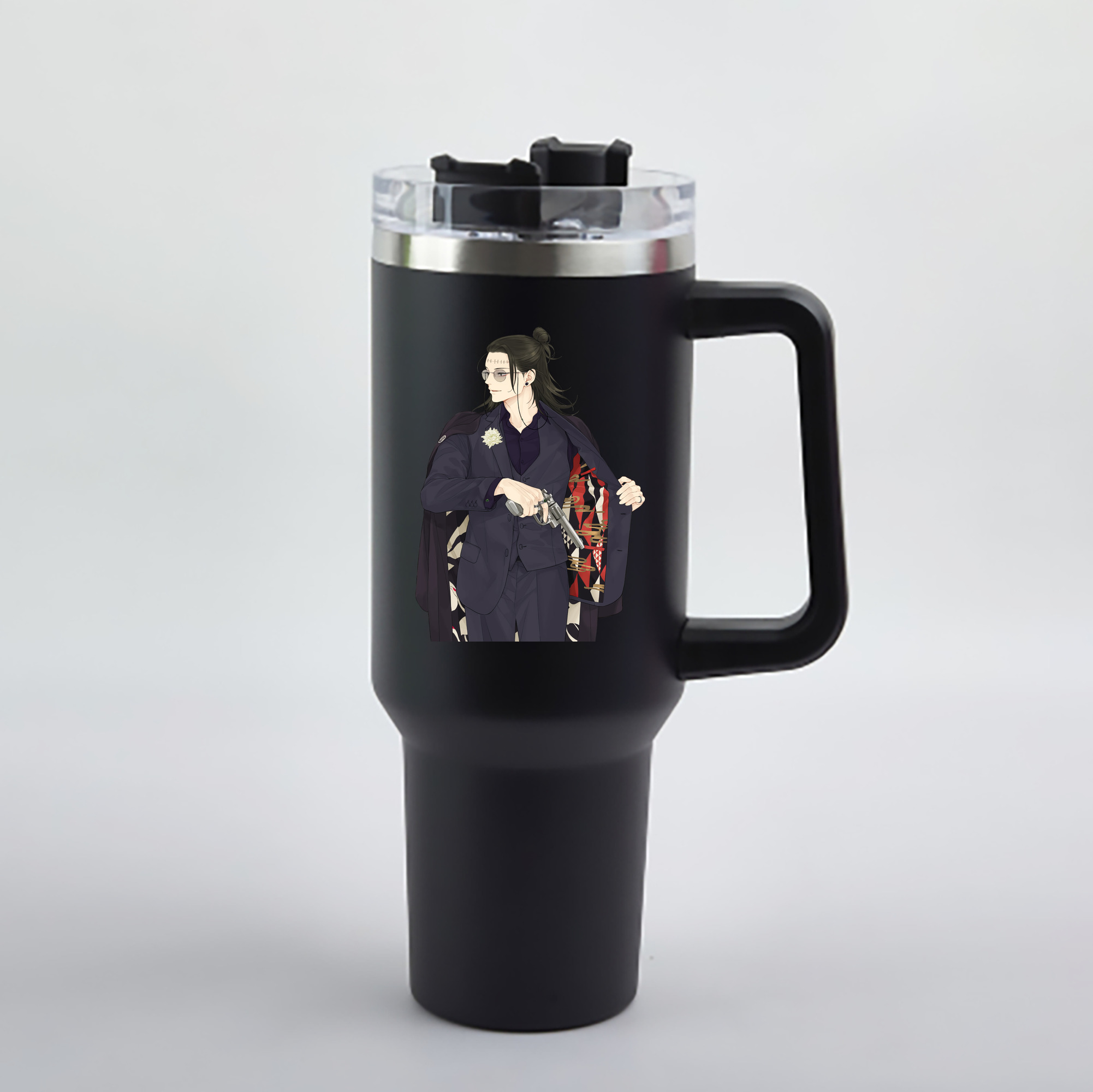 （画像用） 呪術廻戦 Jujutsu Kaisen 1200mL車用タンブラー - クリスタルステッカー（プラスチックストロー付き）