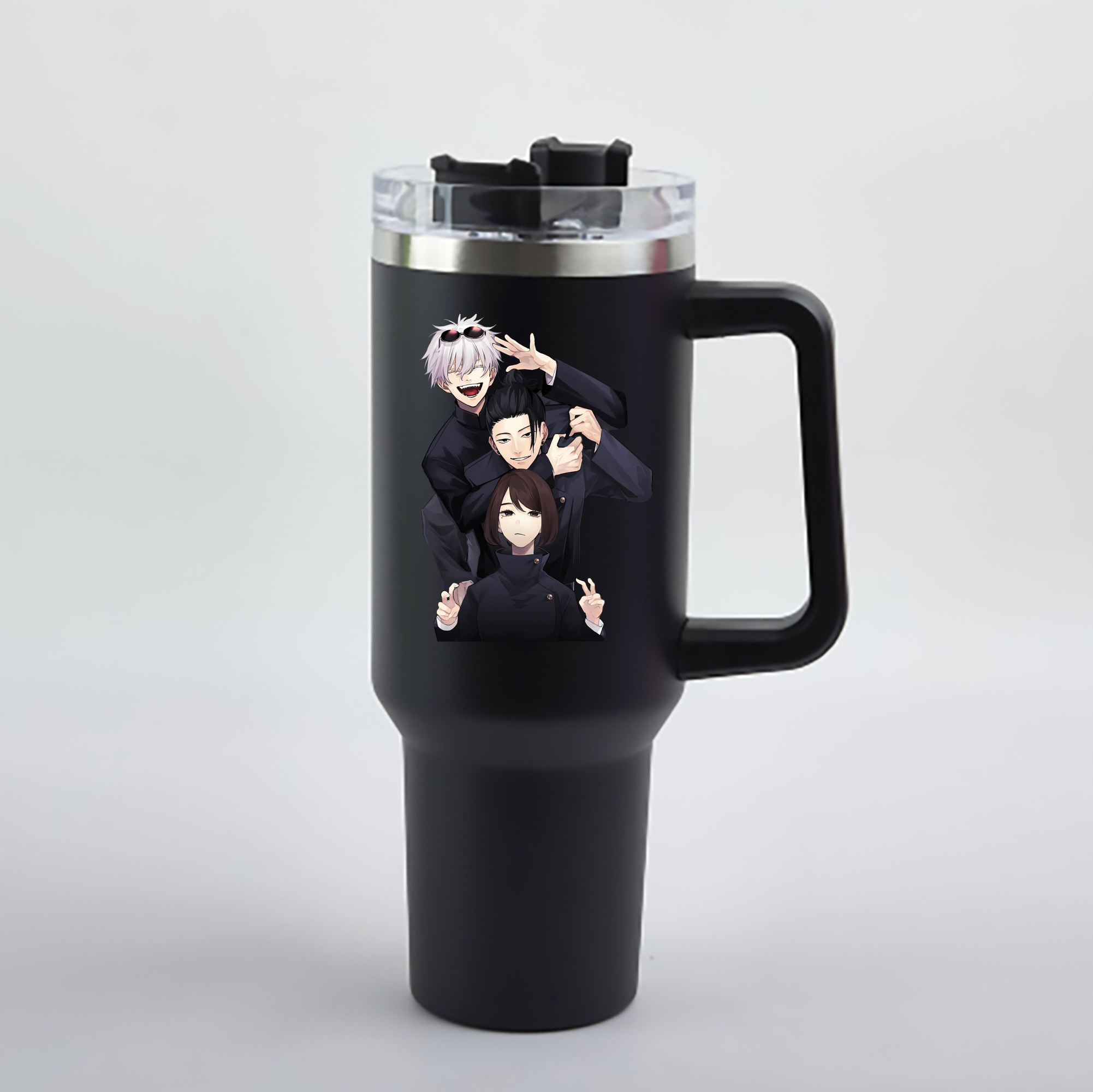 （画像用） 呪術廻戦 Jujutsu Kaisen 1200mL車用タンブラー - クリスタルステッカー（プラスチックストロー付き）