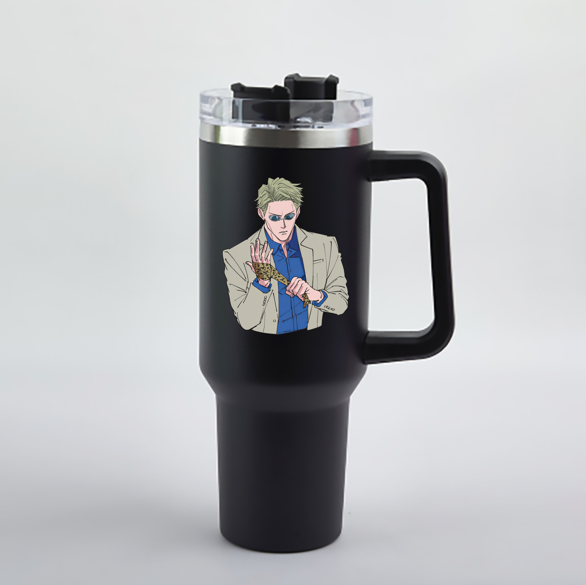 （画像用） 呪術廻戦 Jujutsu Kaisen 1200mL車用タンブラー - クリスタルステッカー（プラスチックストロー付き）