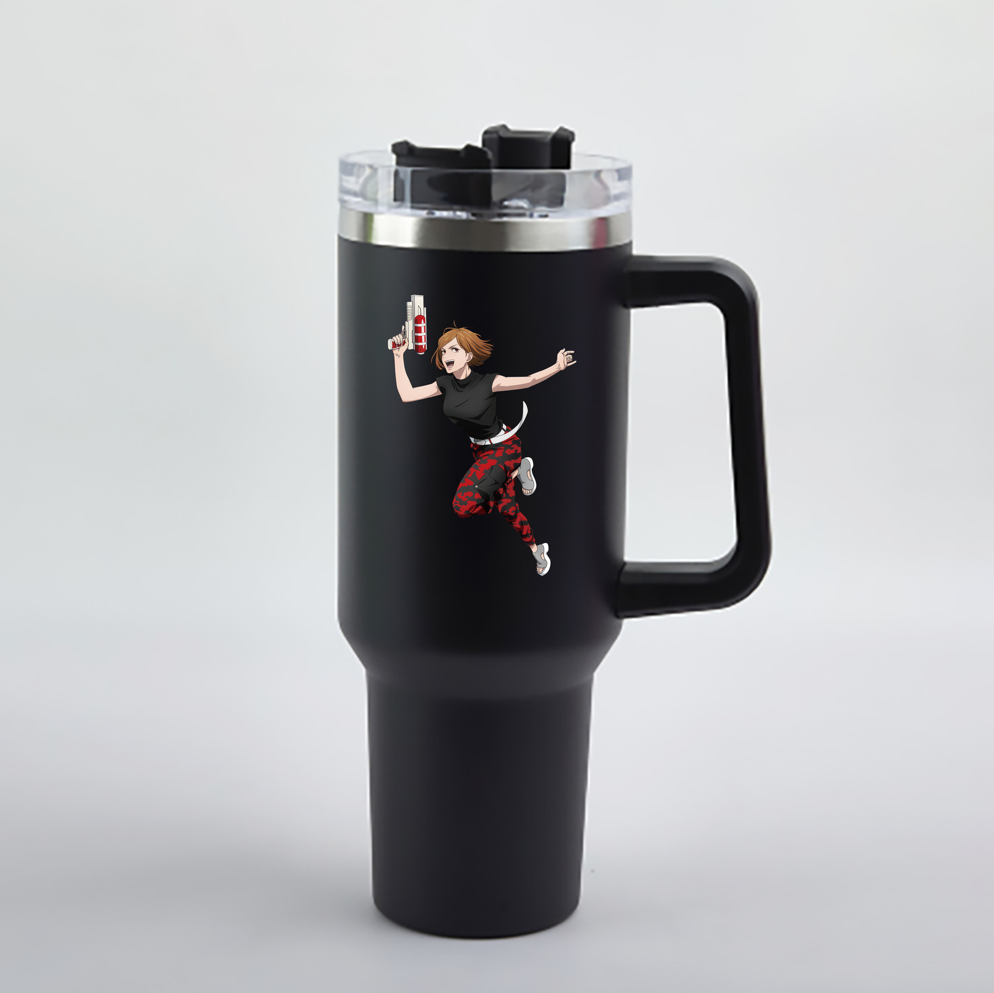 （画像用） 呪術廻戦 Jujutsu Kaisen 1200mL車用タンブラー - クリスタルステッカー（プラスチックストロー付き）