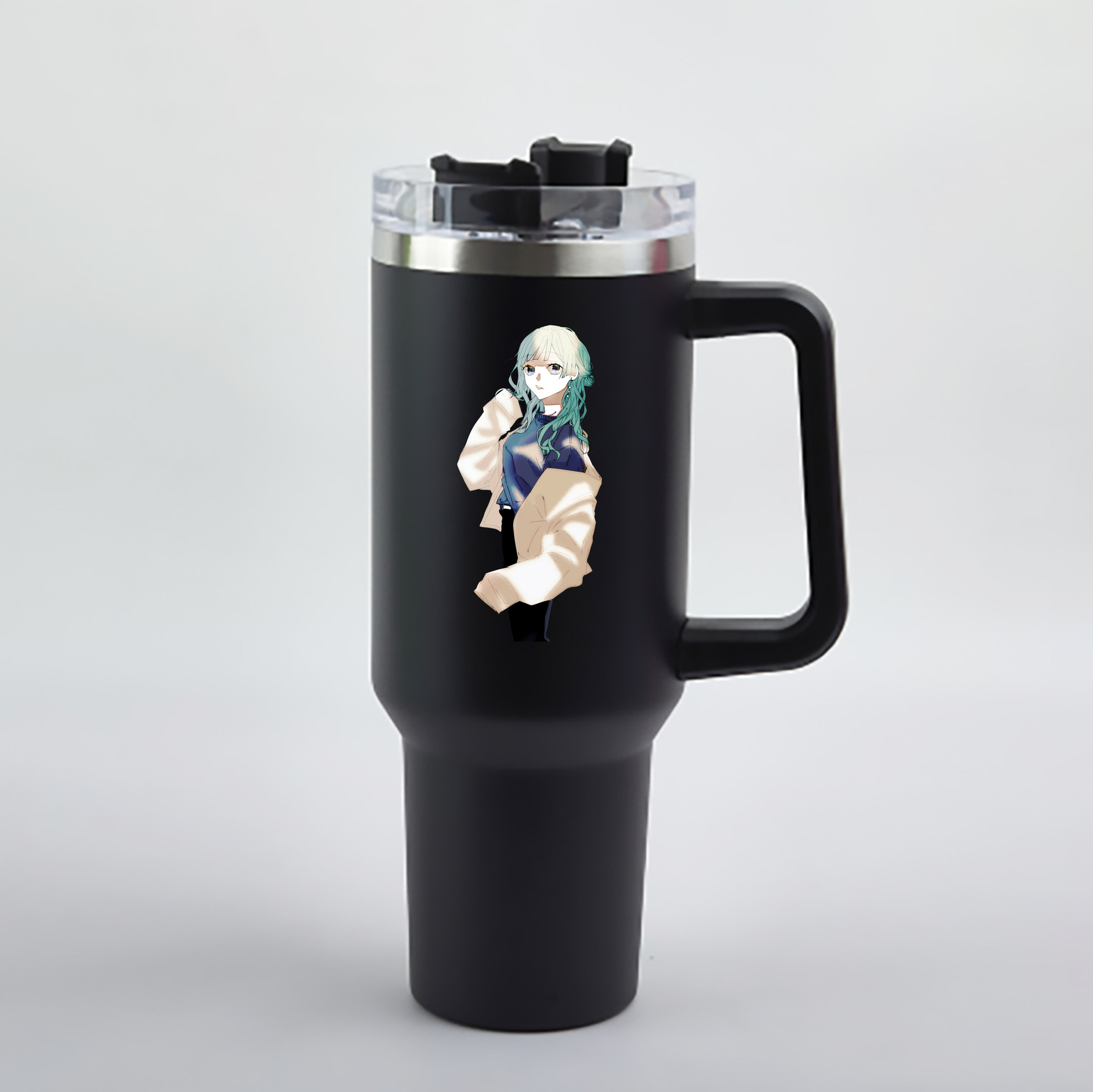 （画像用） 呪術廻戦 Jujutsu Kaisen 1200mL車用タンブラー - クリスタルステッカー（プラスチックストロー付き）