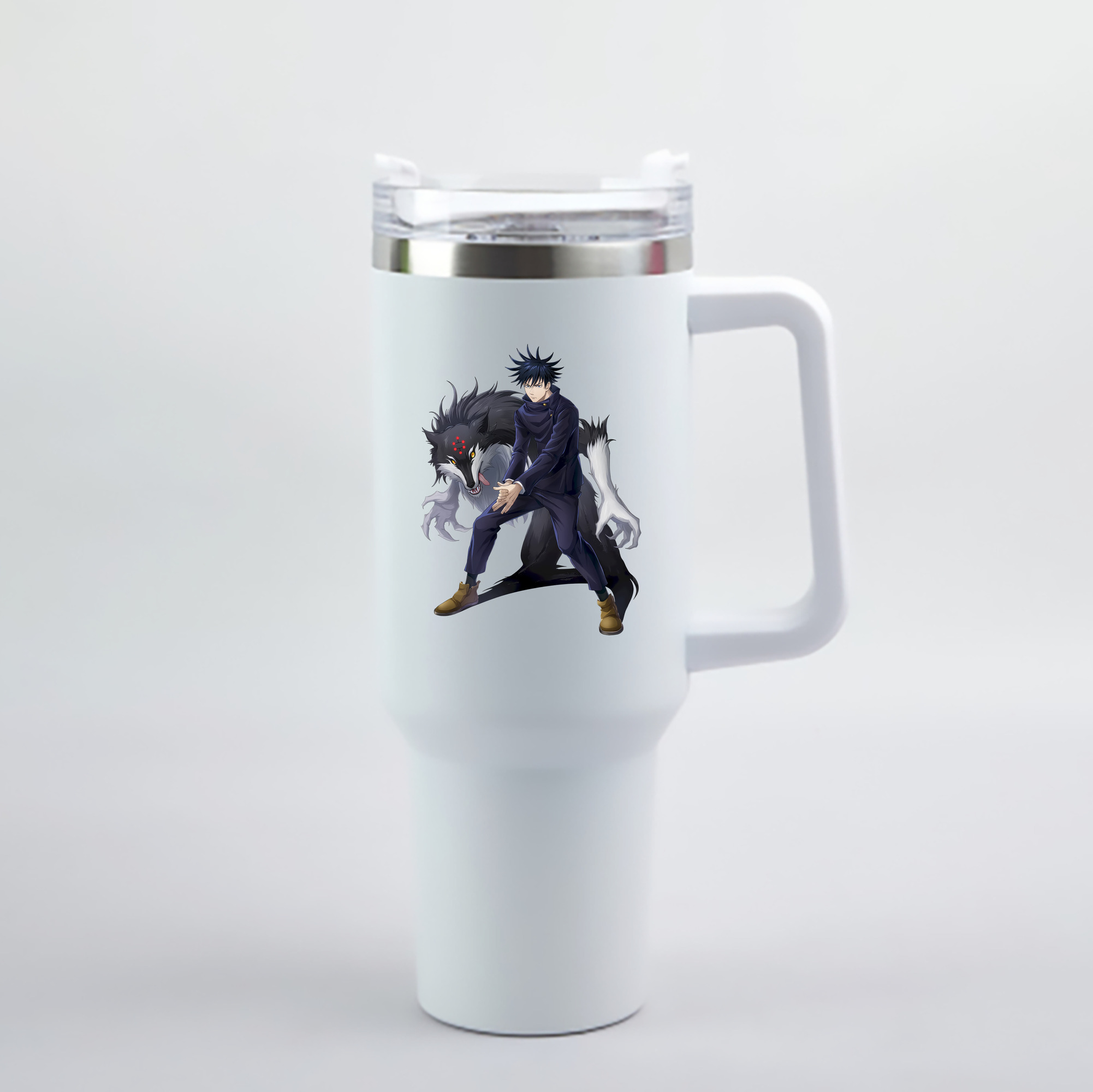 （画像用） 呪術廻戦 Jujutsu Kaisen 1200mL車用タンブラー - クリスタルステッカー（プラスチックストロー付き）