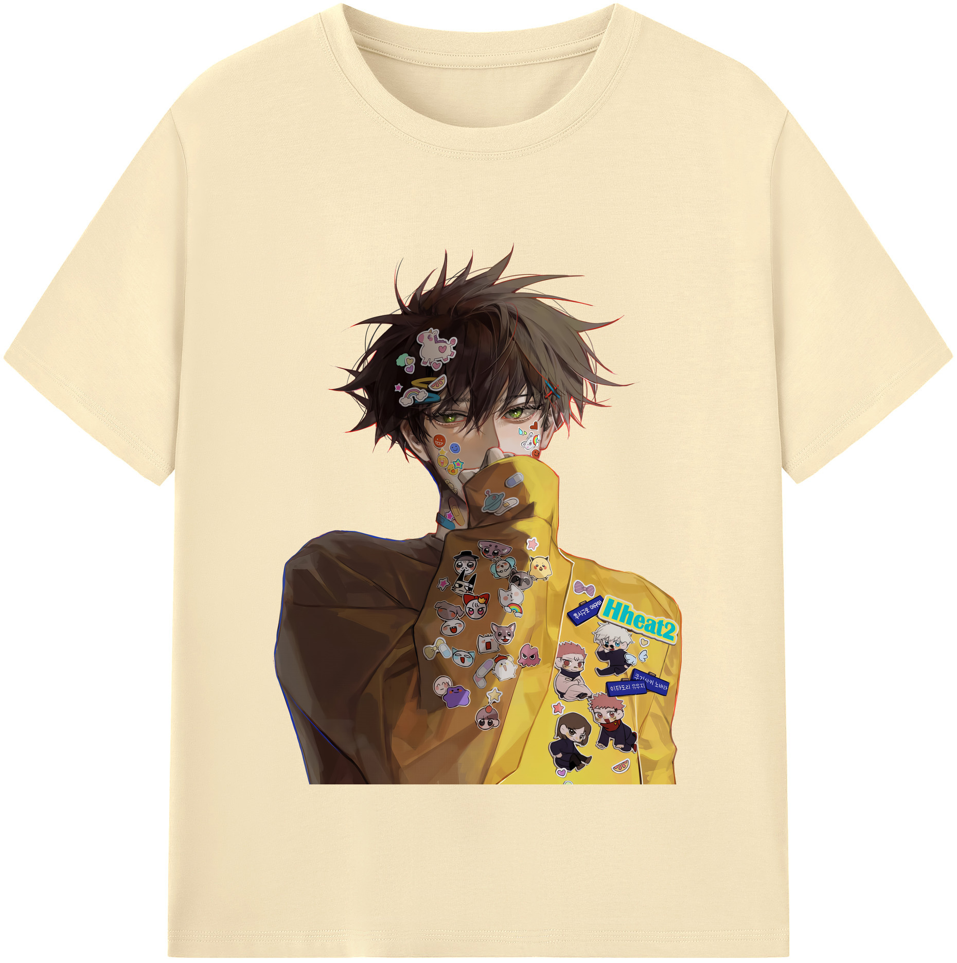 （画像用） 呪術廻戦 Jujutsu Kaisen 綿100％半袖Tシャツ（フロントプリント）