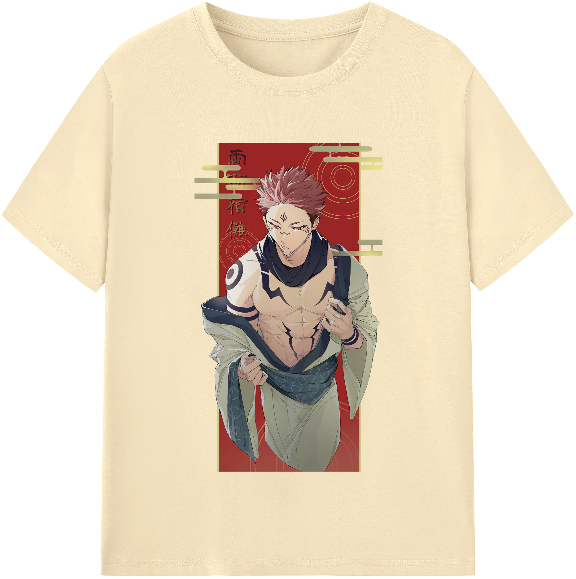 （画像用） 呪術廻戦 Jujutsu Kaisen 綿100％半袖Tシャツ（フロントプリント）
