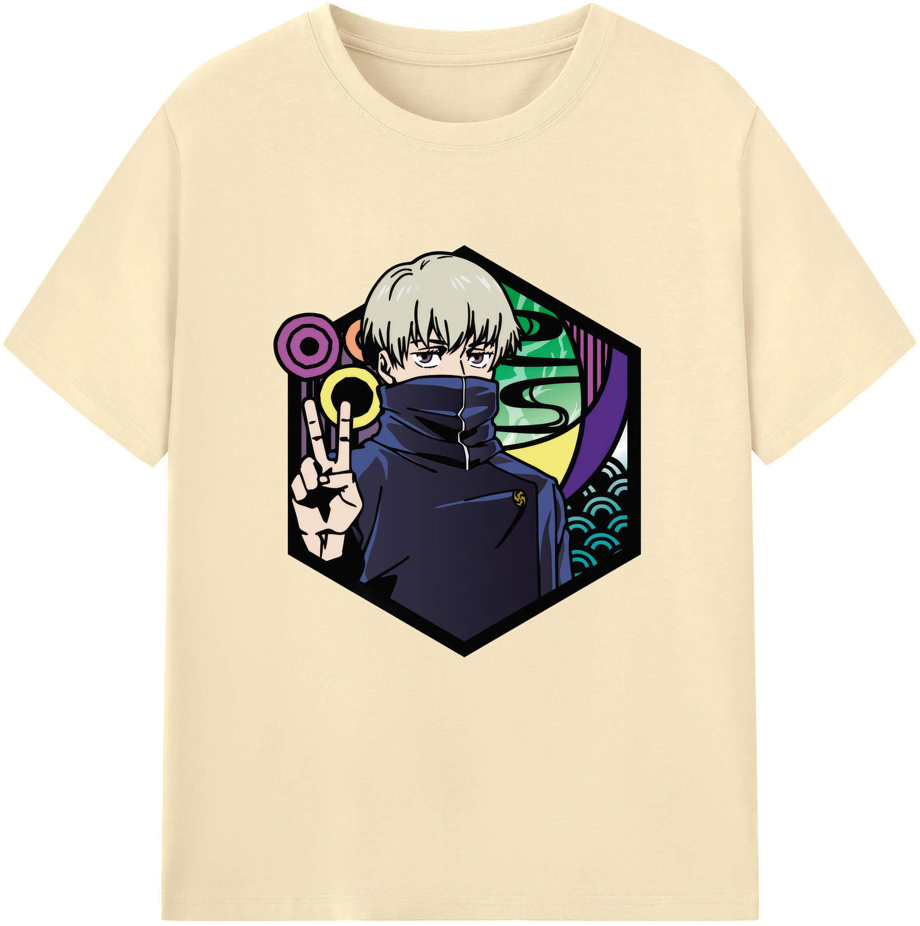 （画像用） 呪術廻戦 Jujutsu Kaisen 綿100％半袖Tシャツ（フロントプリント）