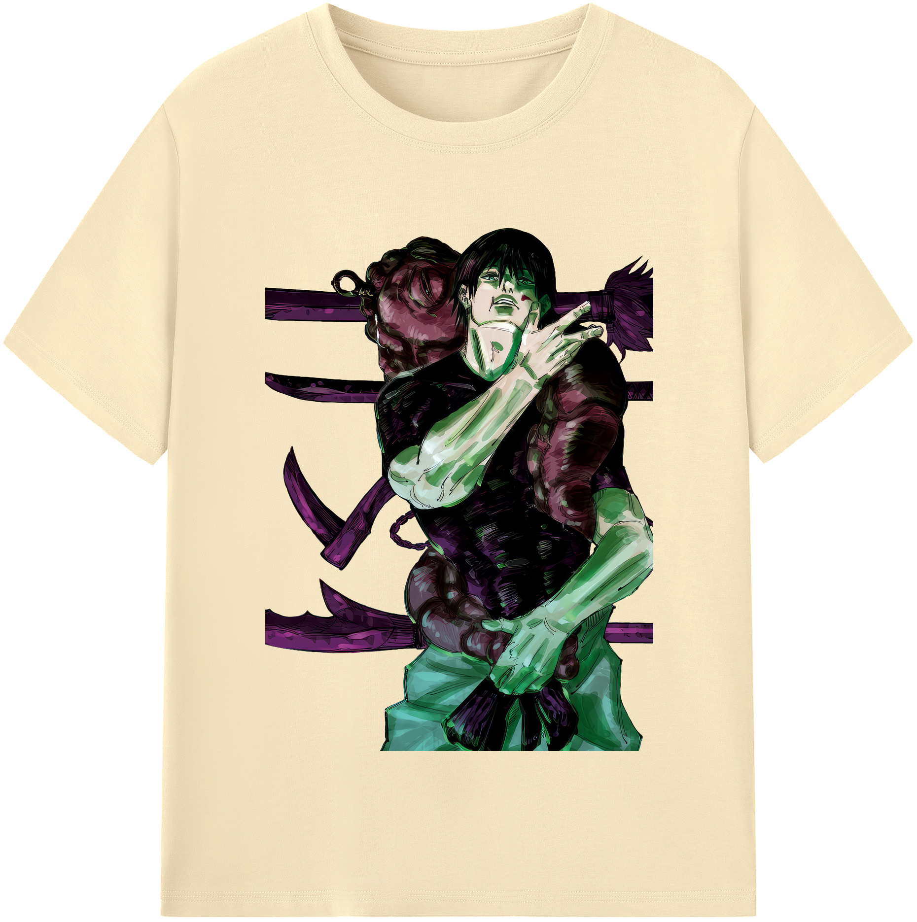 （画像用） 呪術廻戦 Jujutsu Kaisen 綿100％半袖Tシャツ（フロントプリント）
