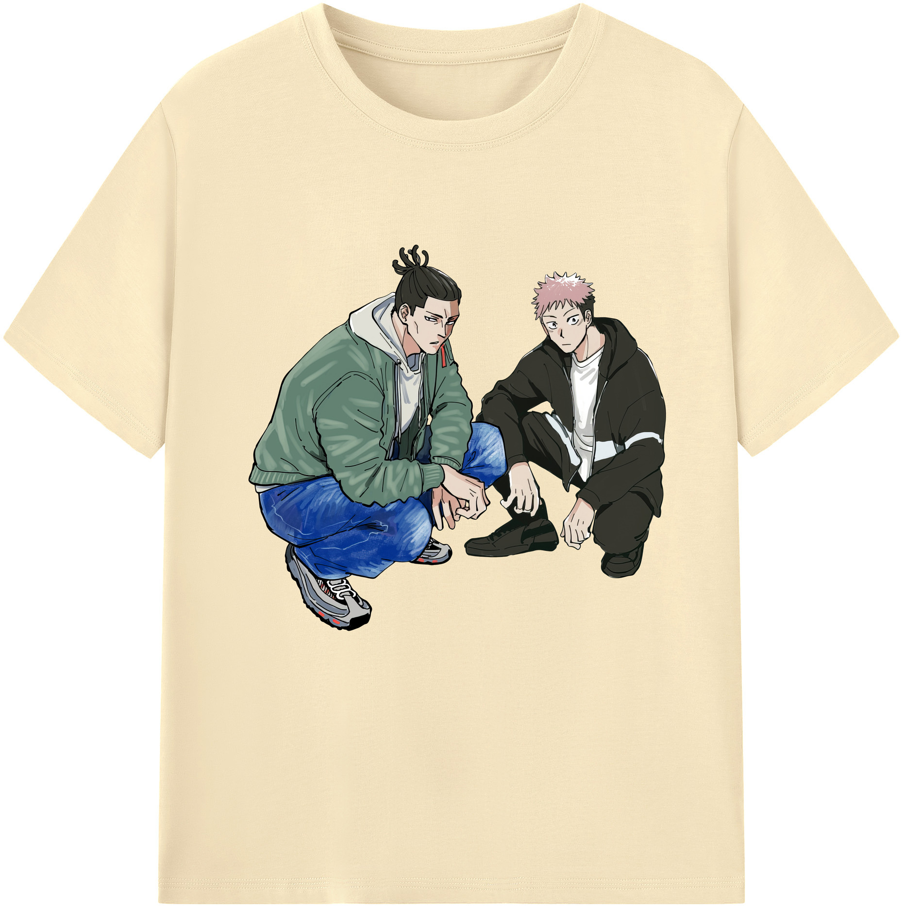 （画像用） 呪術廻戦 Jujutsu Kaisen 綿100％半袖Tシャツ（フロントプリント）