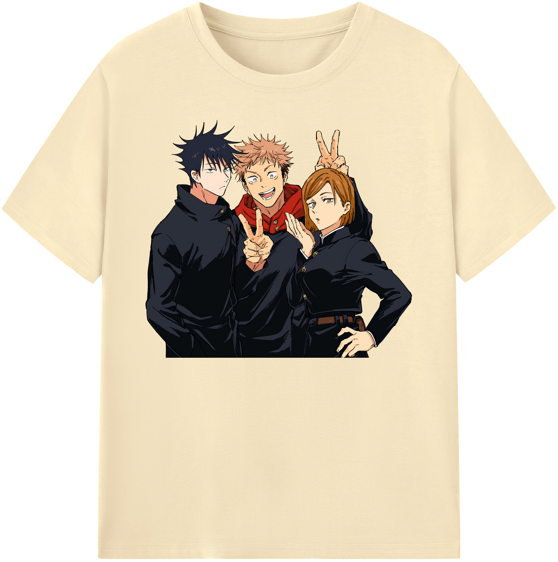 （画像用） 呪術廻戦 Jujutsu Kaisen 綿100％半袖Tシャツ（フロントプリント）